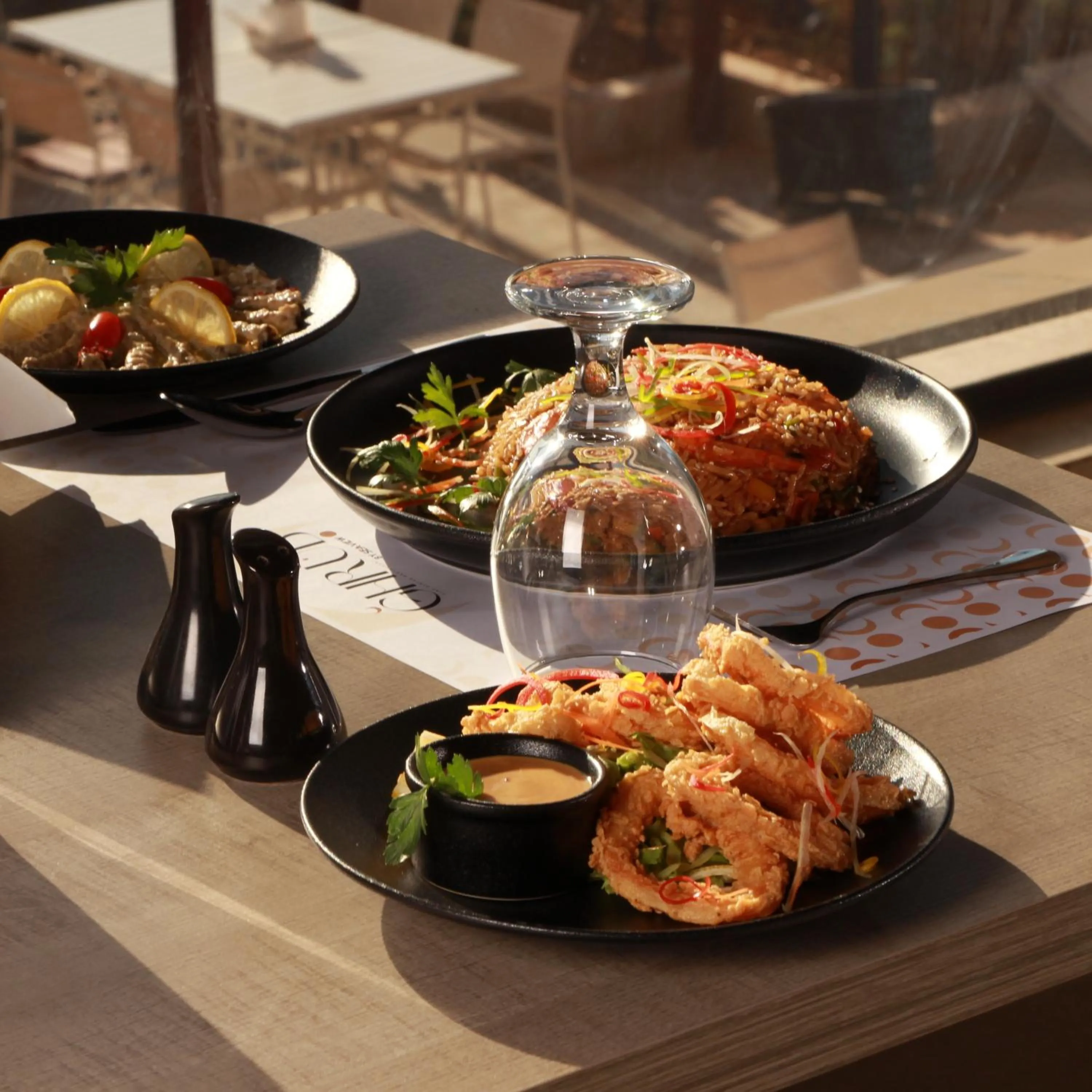 Food and drinks in Sea view hotel