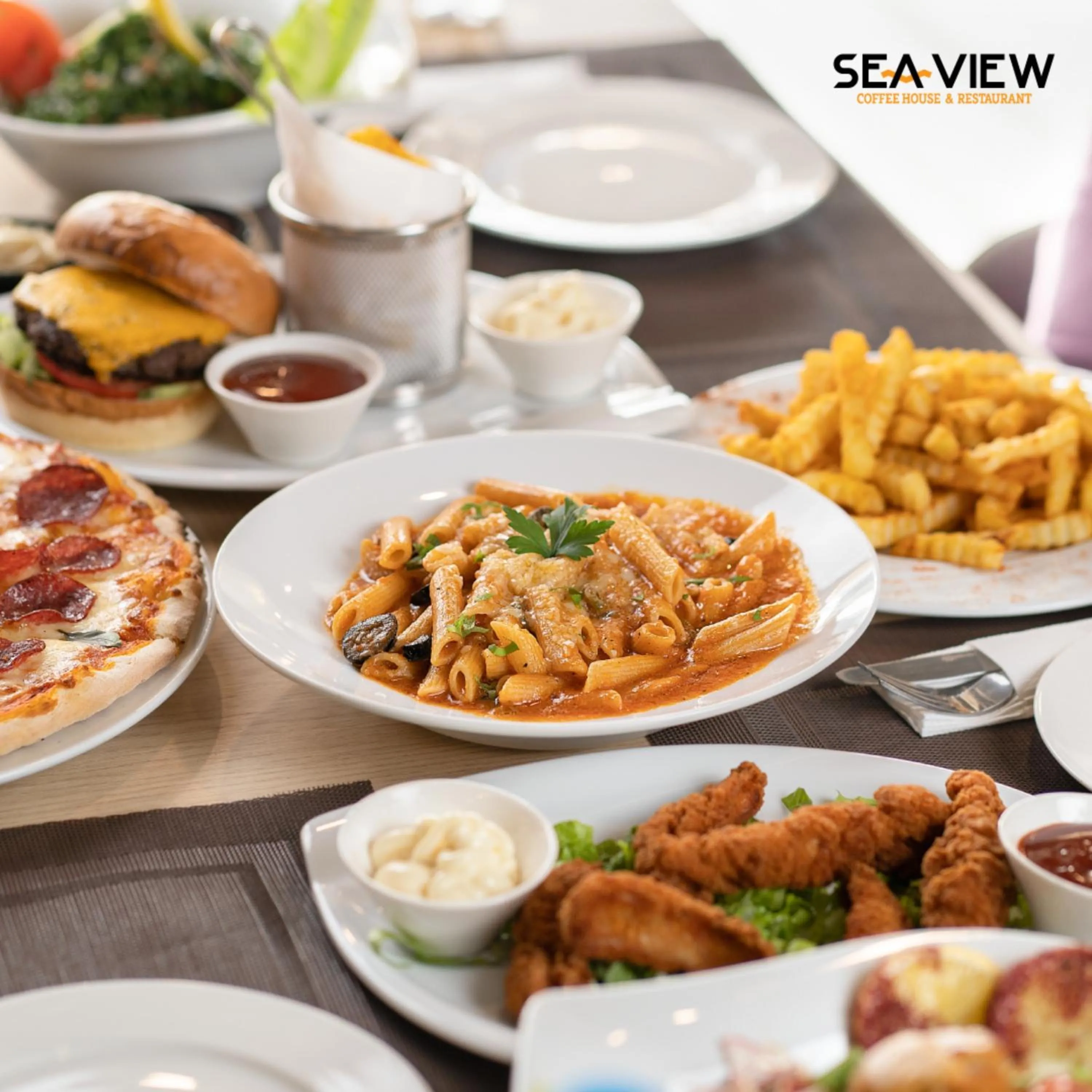 Food and drinks in Sea view hotel