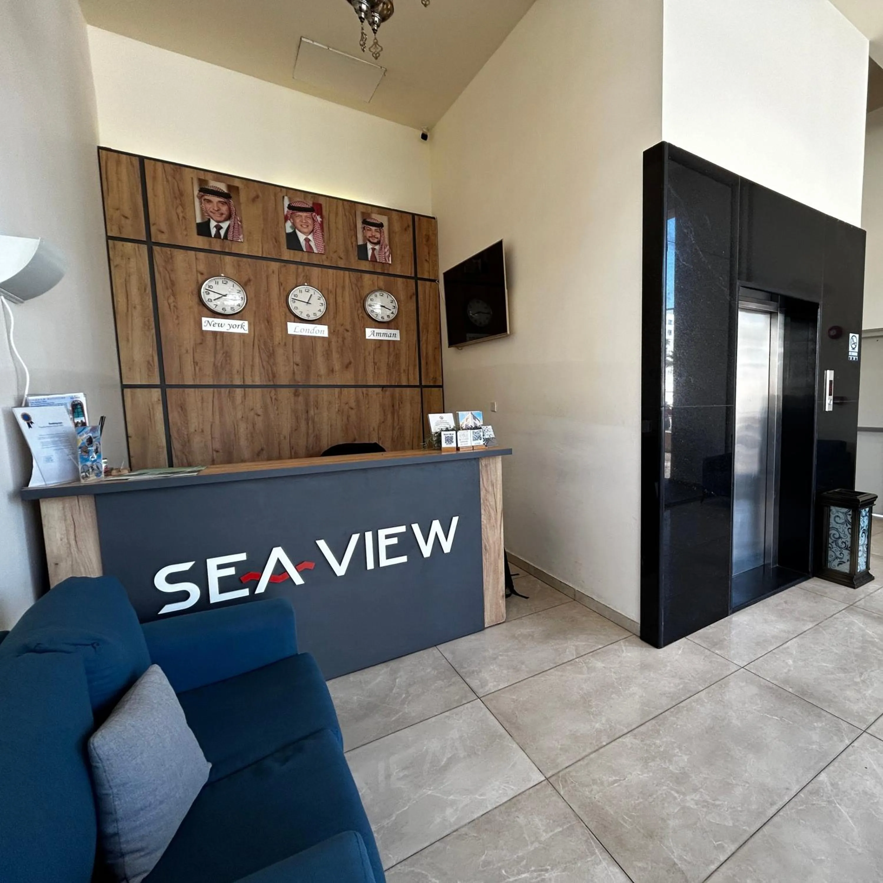Lobby or reception in Sea view hotel