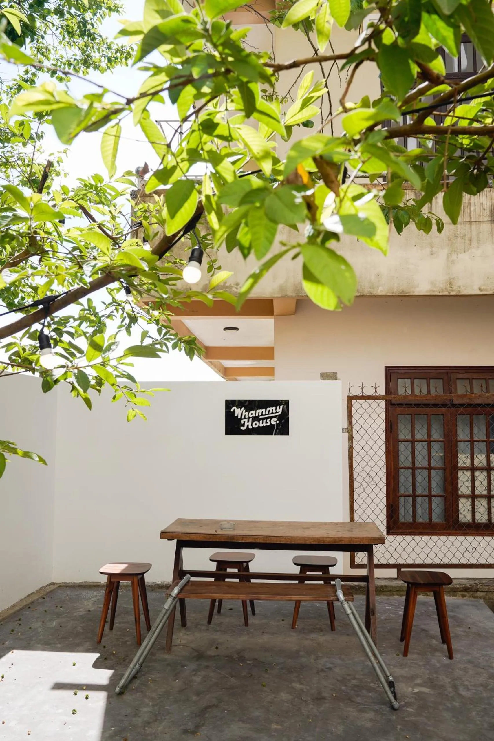 Inner courtyard view in Whammy House Dalat