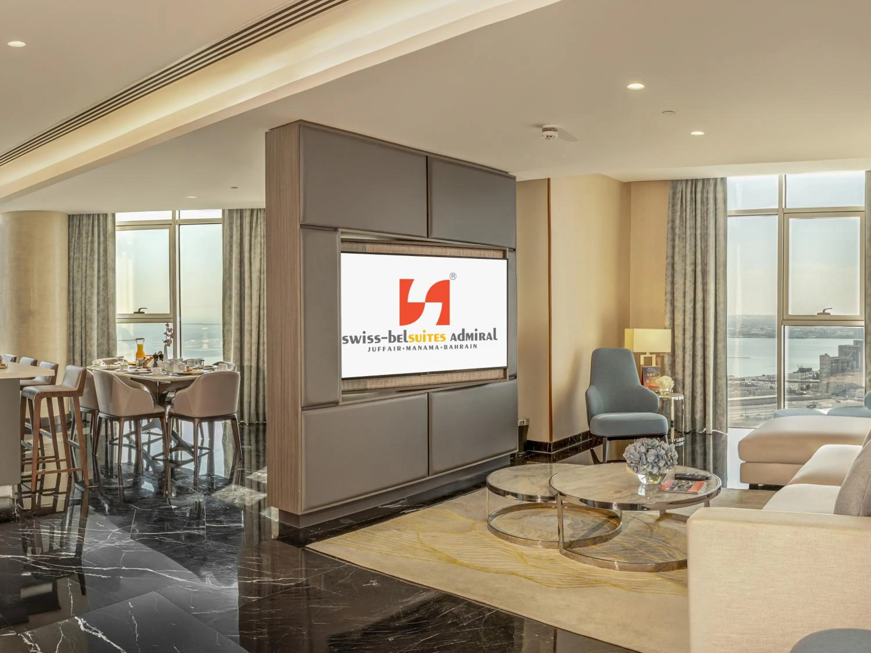 Living room in Swiss-Belsuites Admiral Juffair