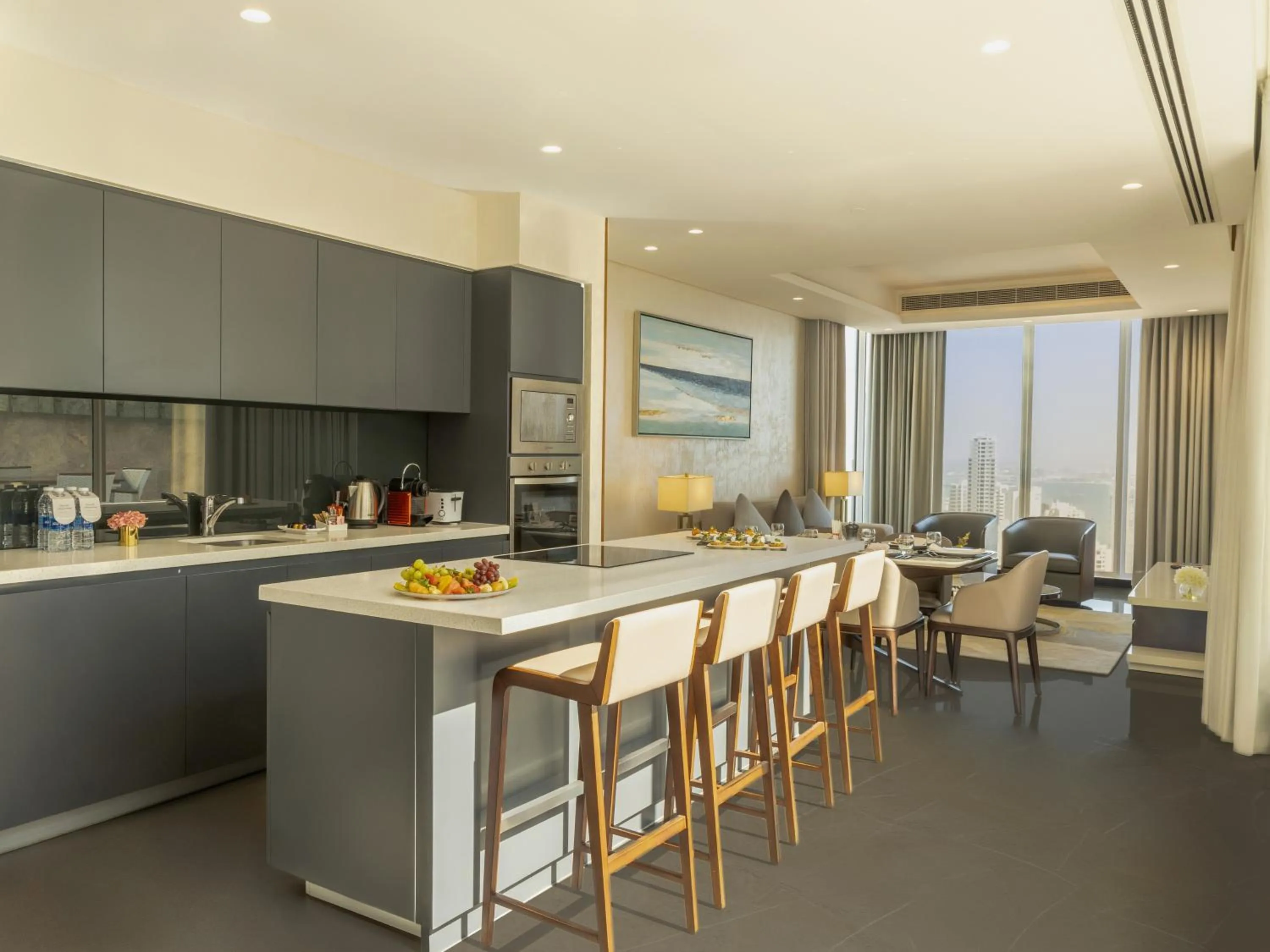 kitchen in Swiss-Belsuites Admiral Juffair