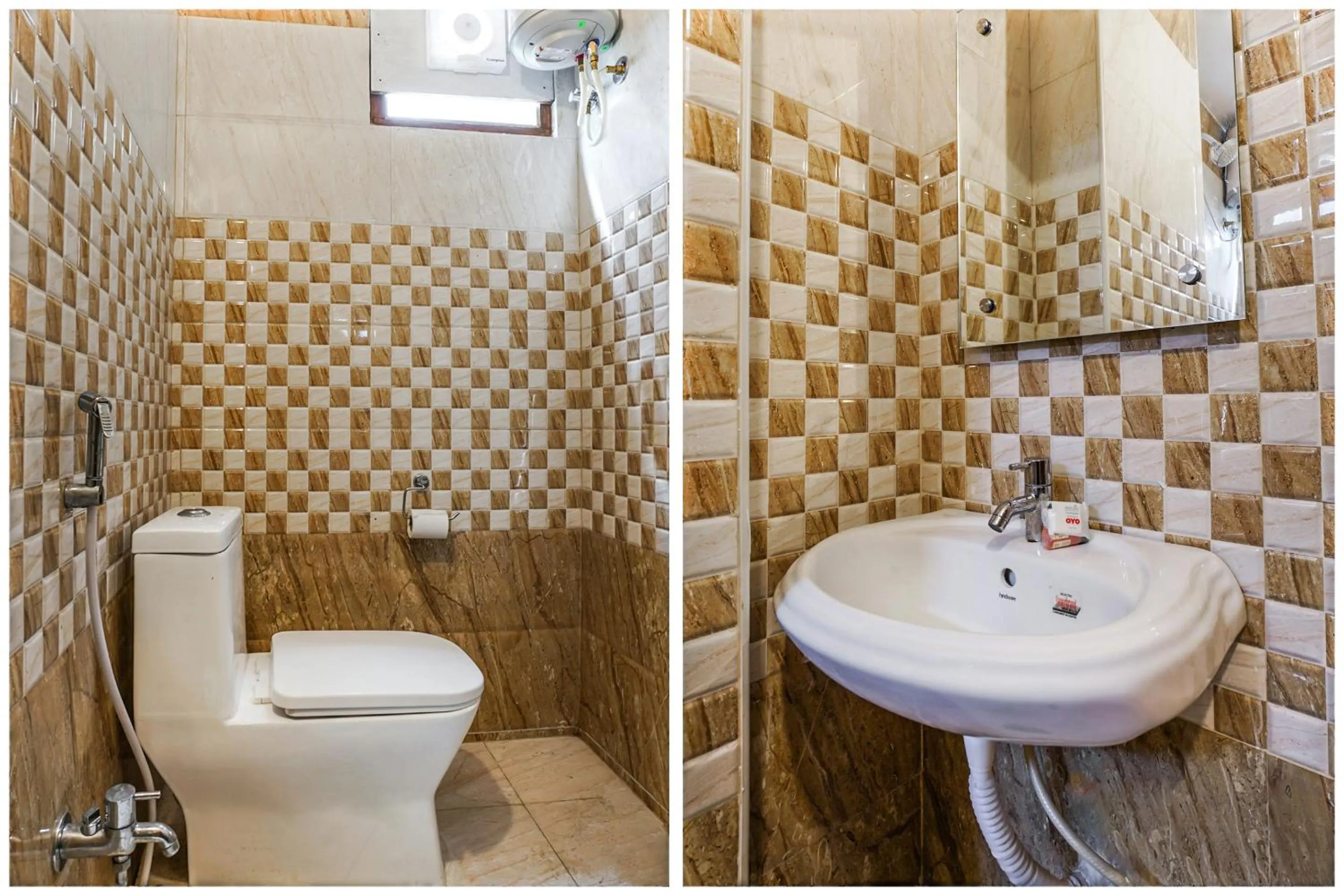 Bathroom in OYO Mint Leaves Near Alcazar Mall