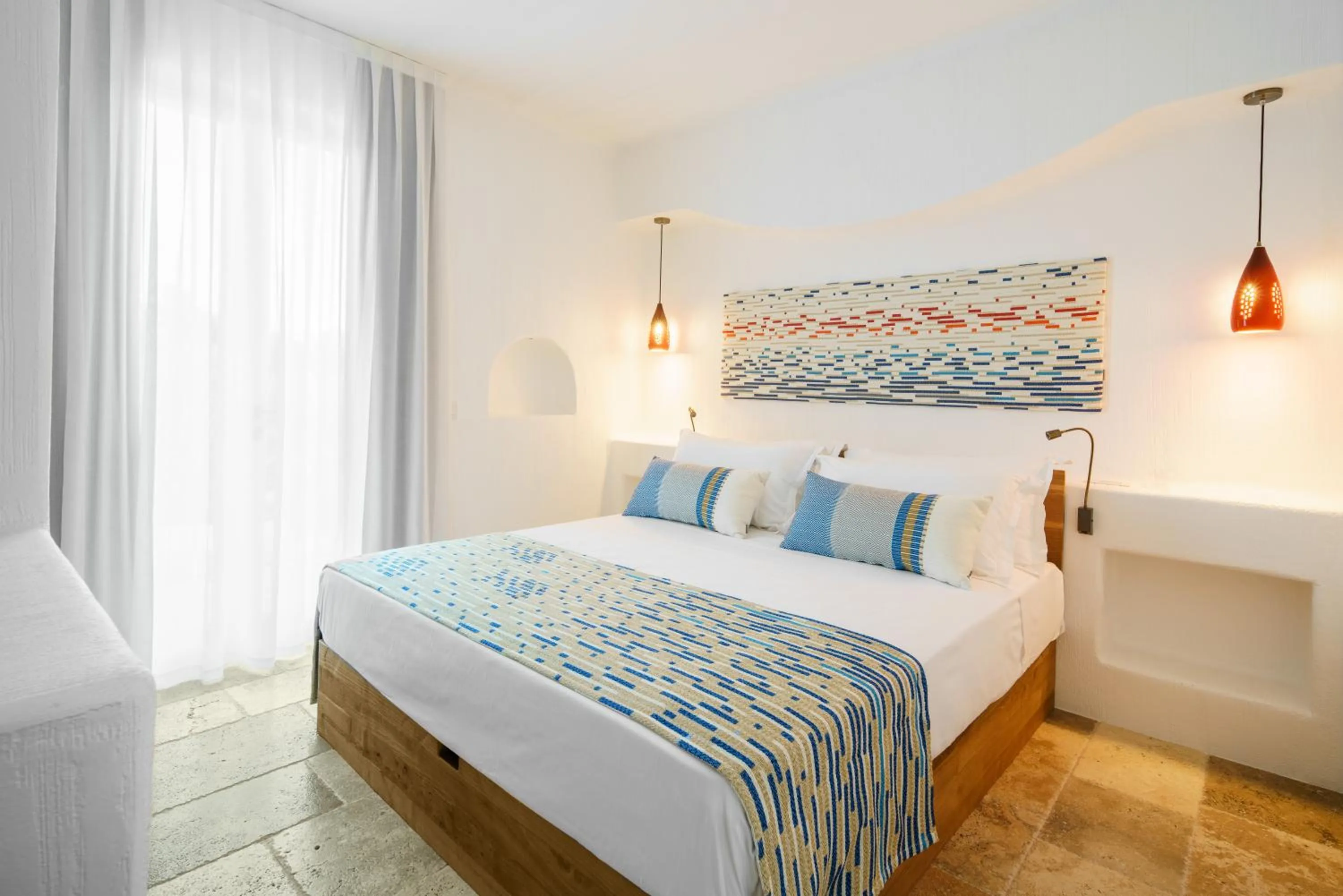 Bed in Sant Efis Hotel