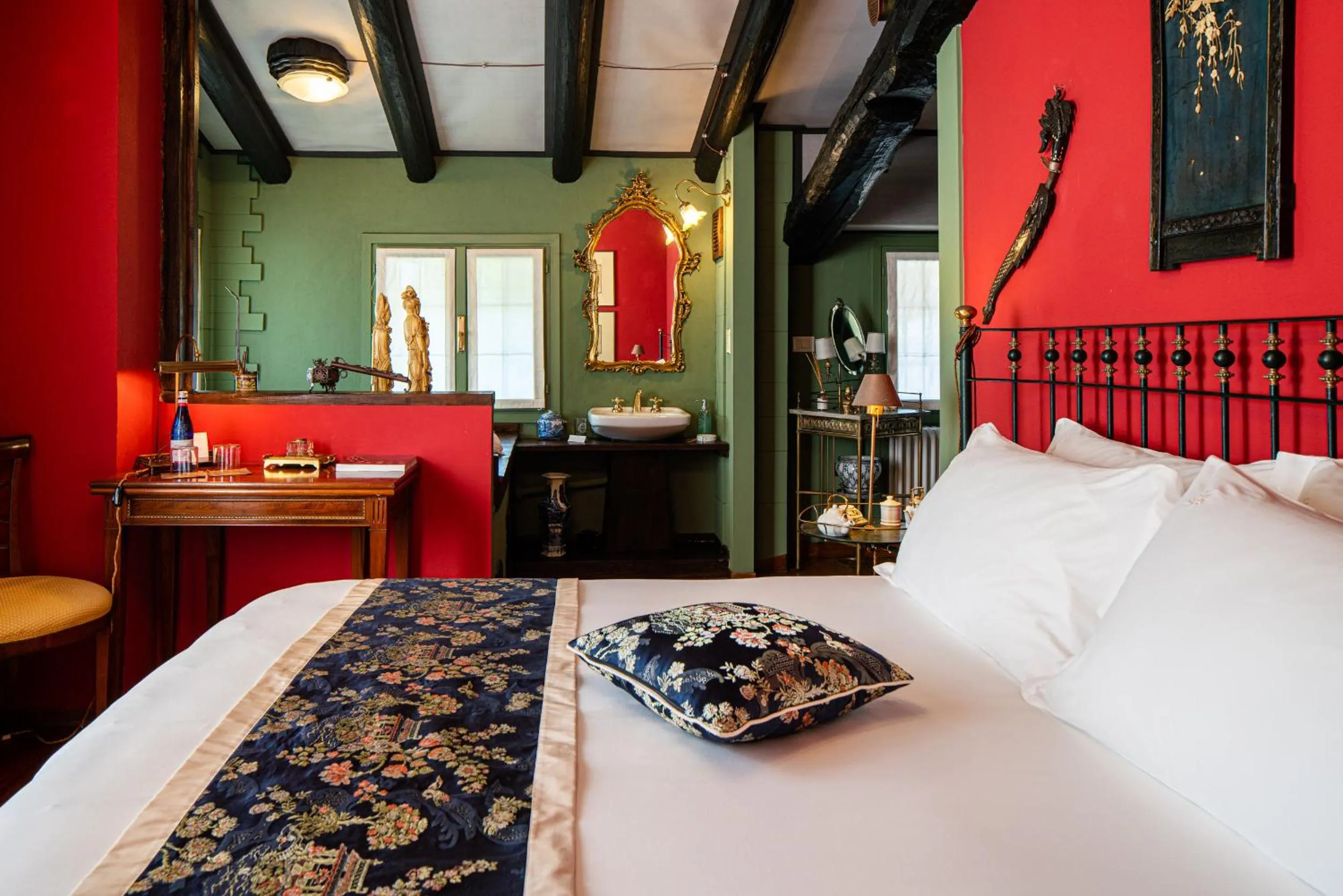 Bedroom, Bed in Country House La Bursch