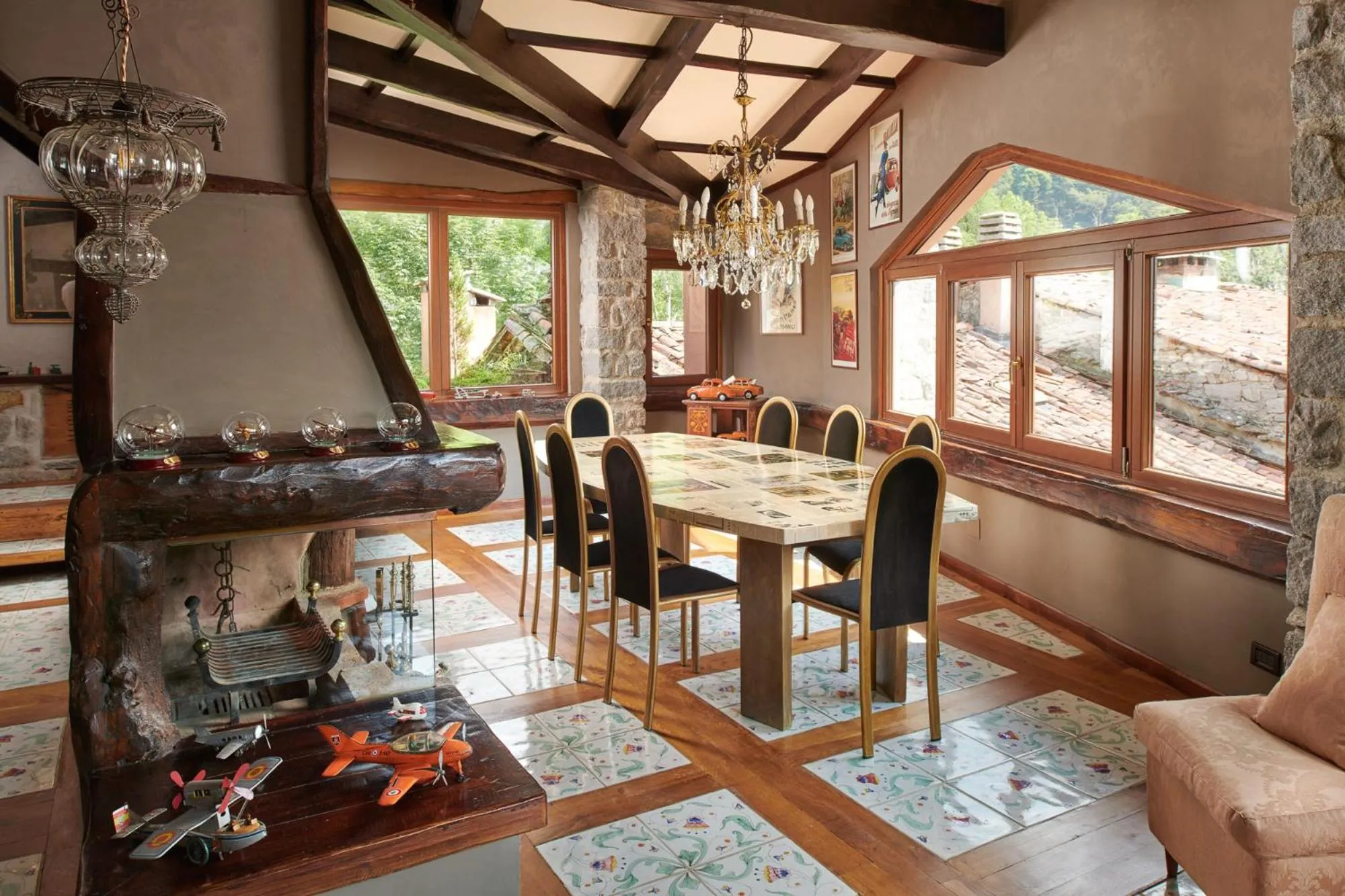 Seating area in Country House La Bursch