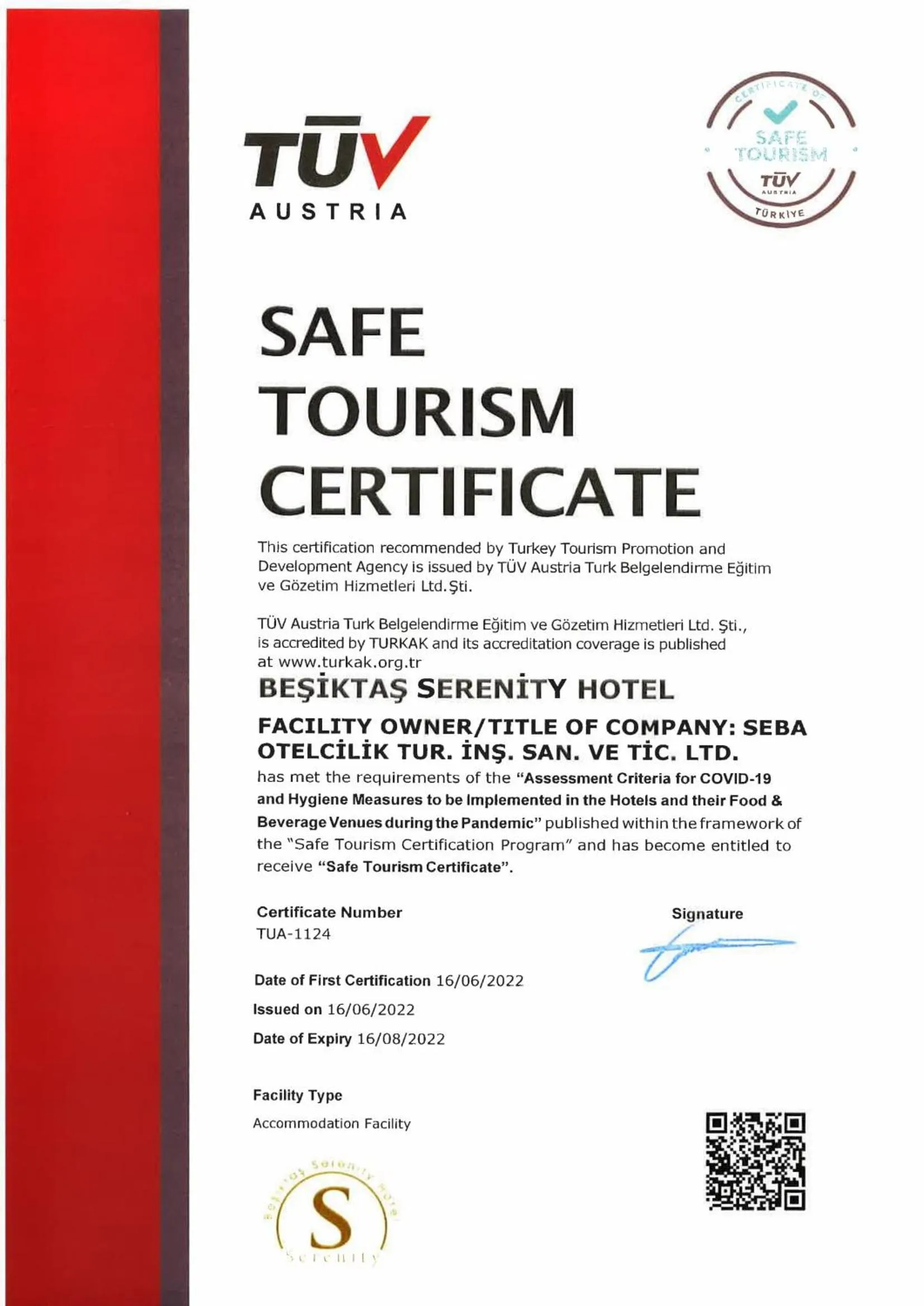 Property logo or sign in Beşiktaş Serenity Hotel