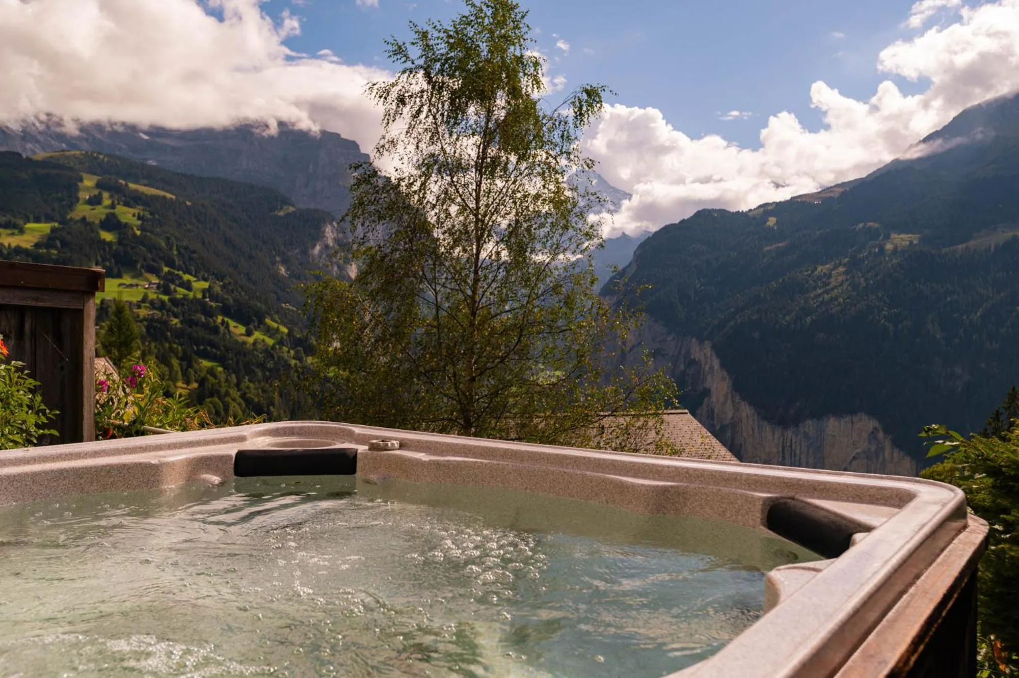 Swimming pool in Hotel Bellevue - Traditional Swiss Hideaway