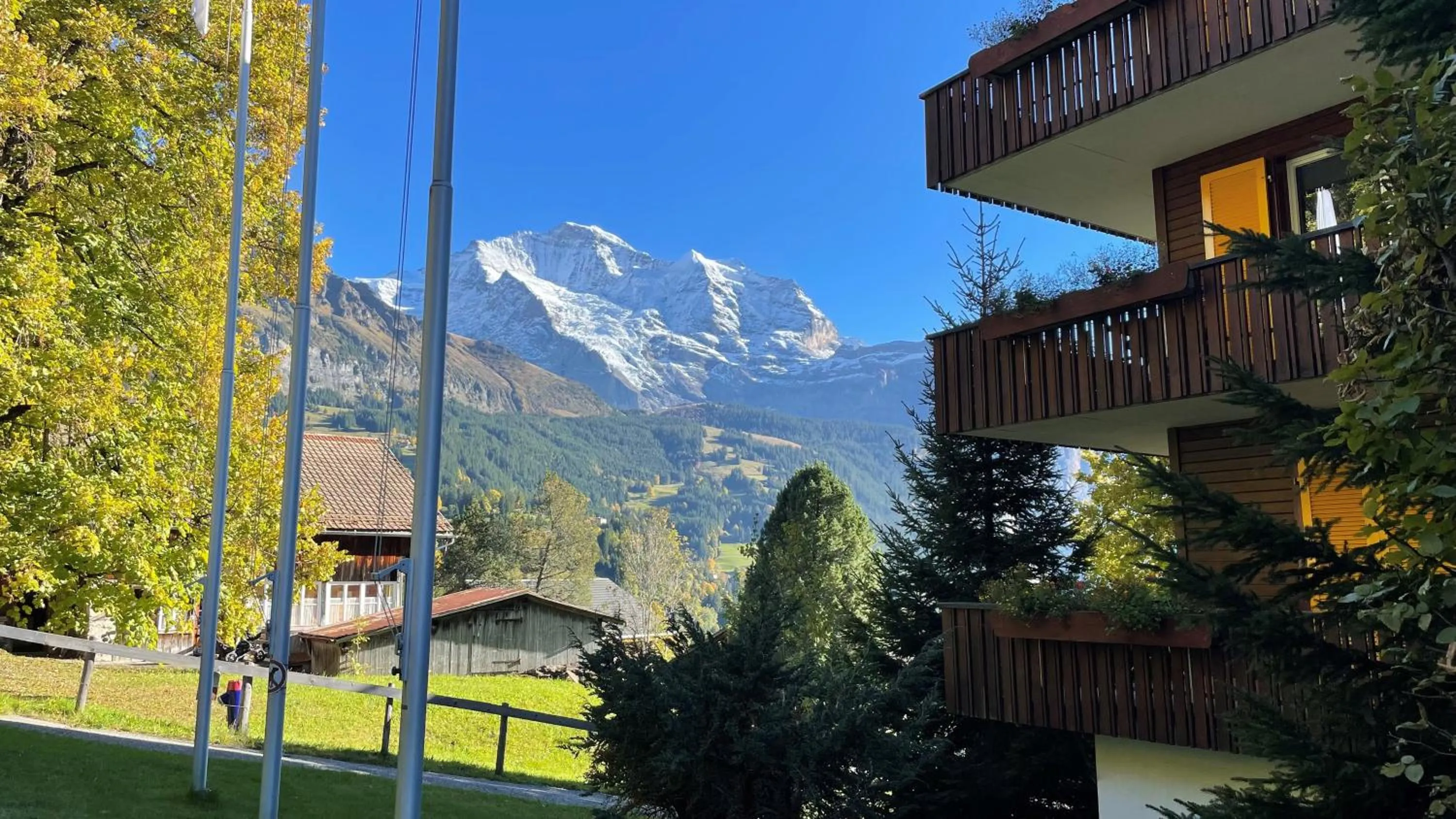 View (from property/room) in Hotel Bellevue - Traditional Swiss Hideaway