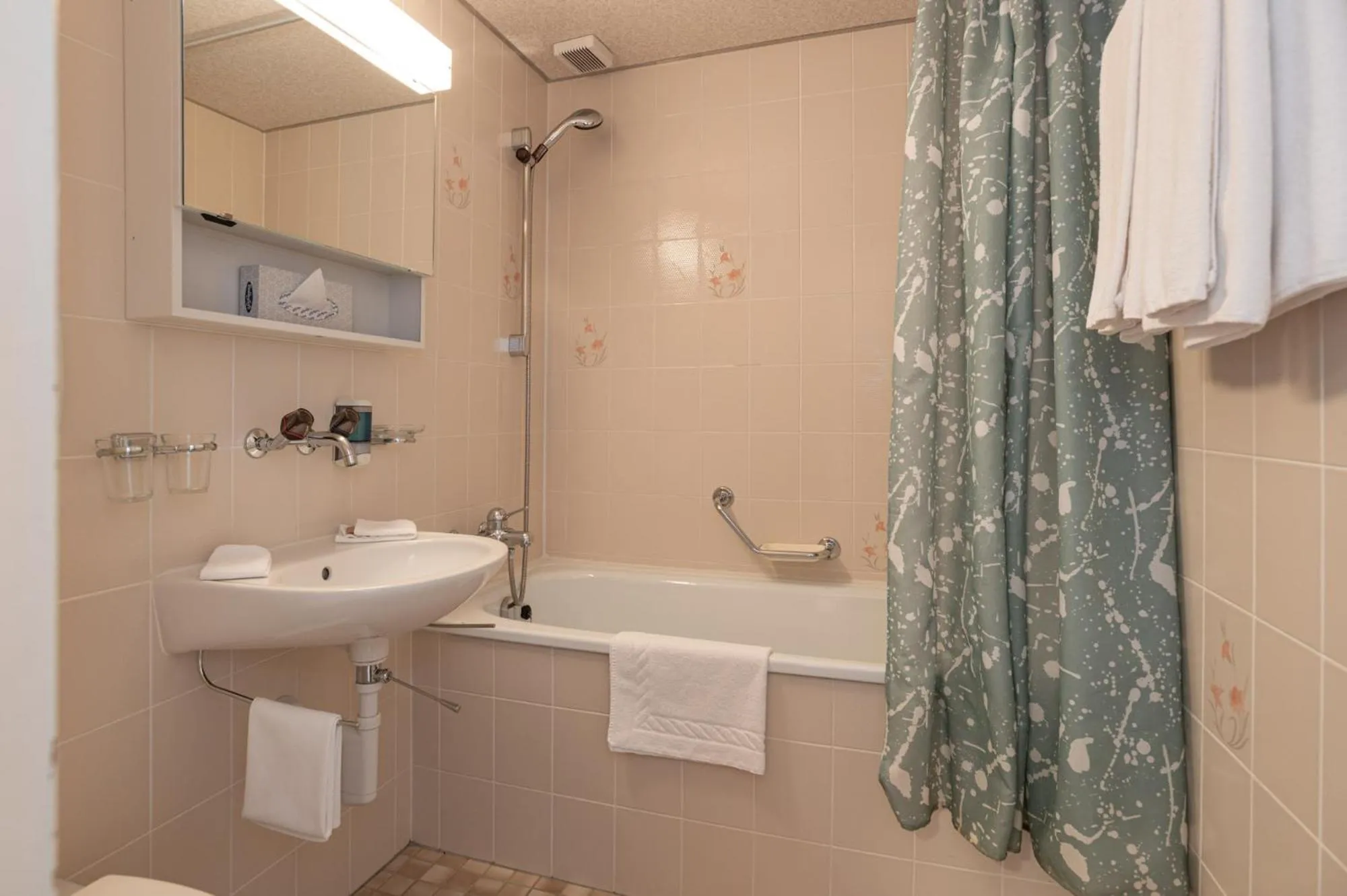 Shower in Hotel Bellevue - Traditional Swiss Hideaway