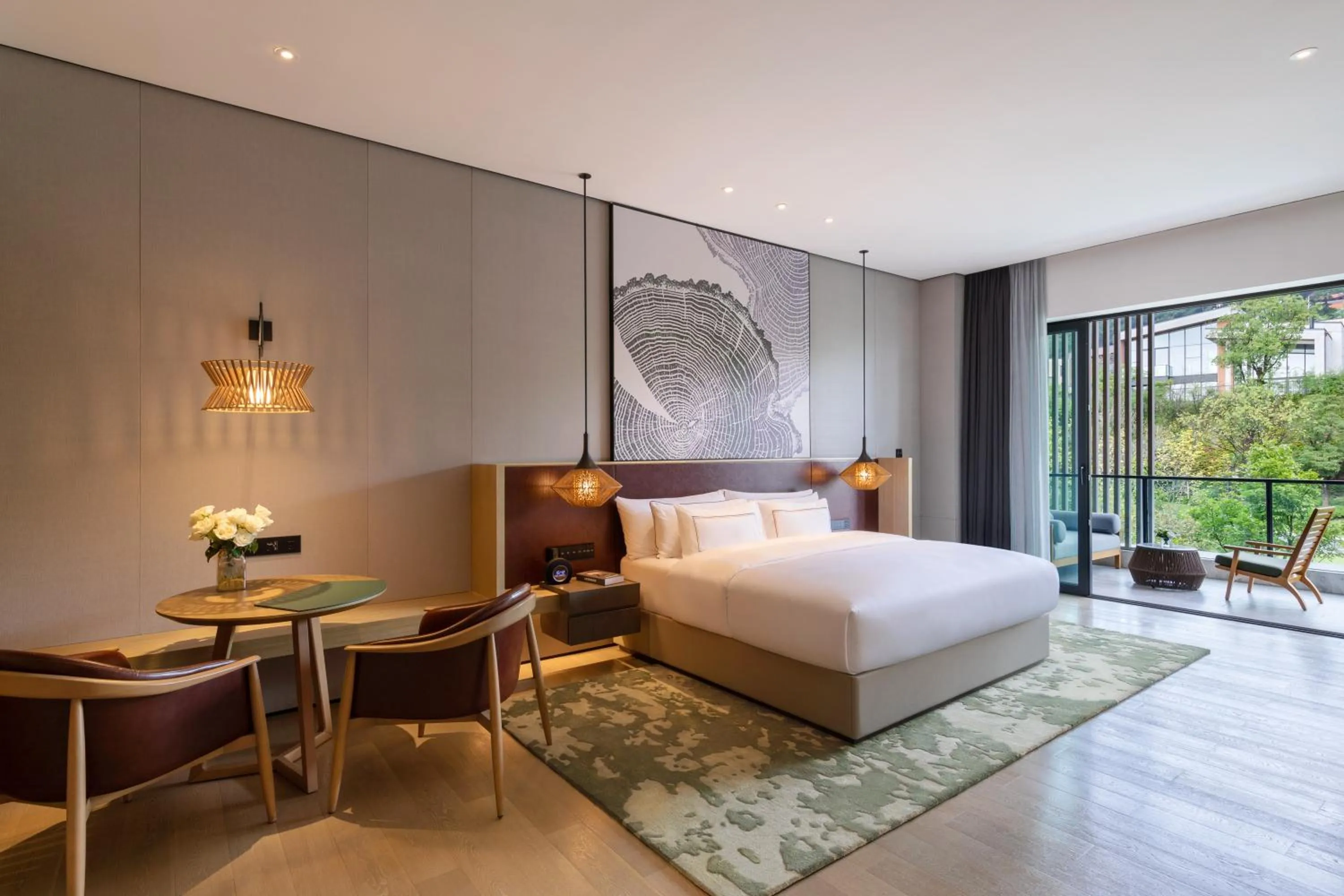 Mountain view, Bed in Melia Chongqing