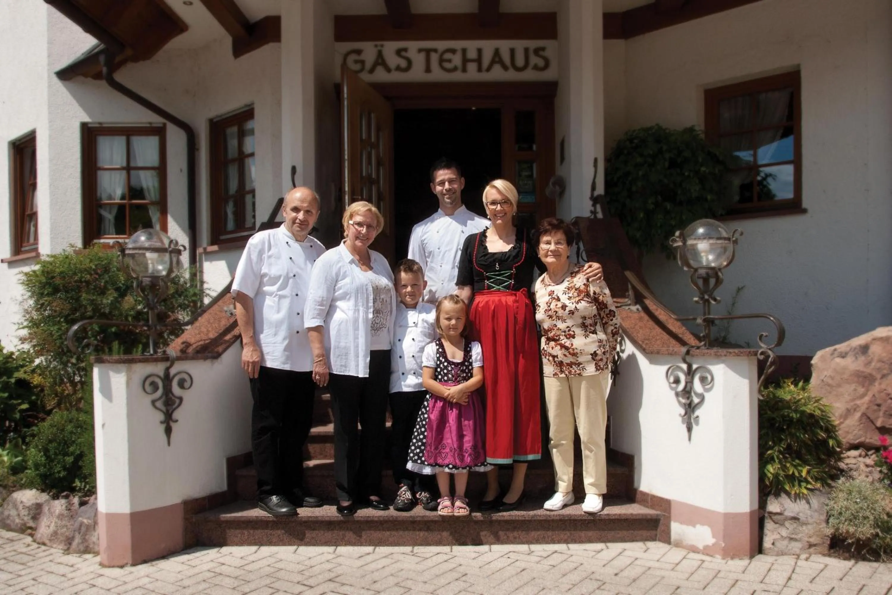 People in Hotel-Restaurant Hirsch