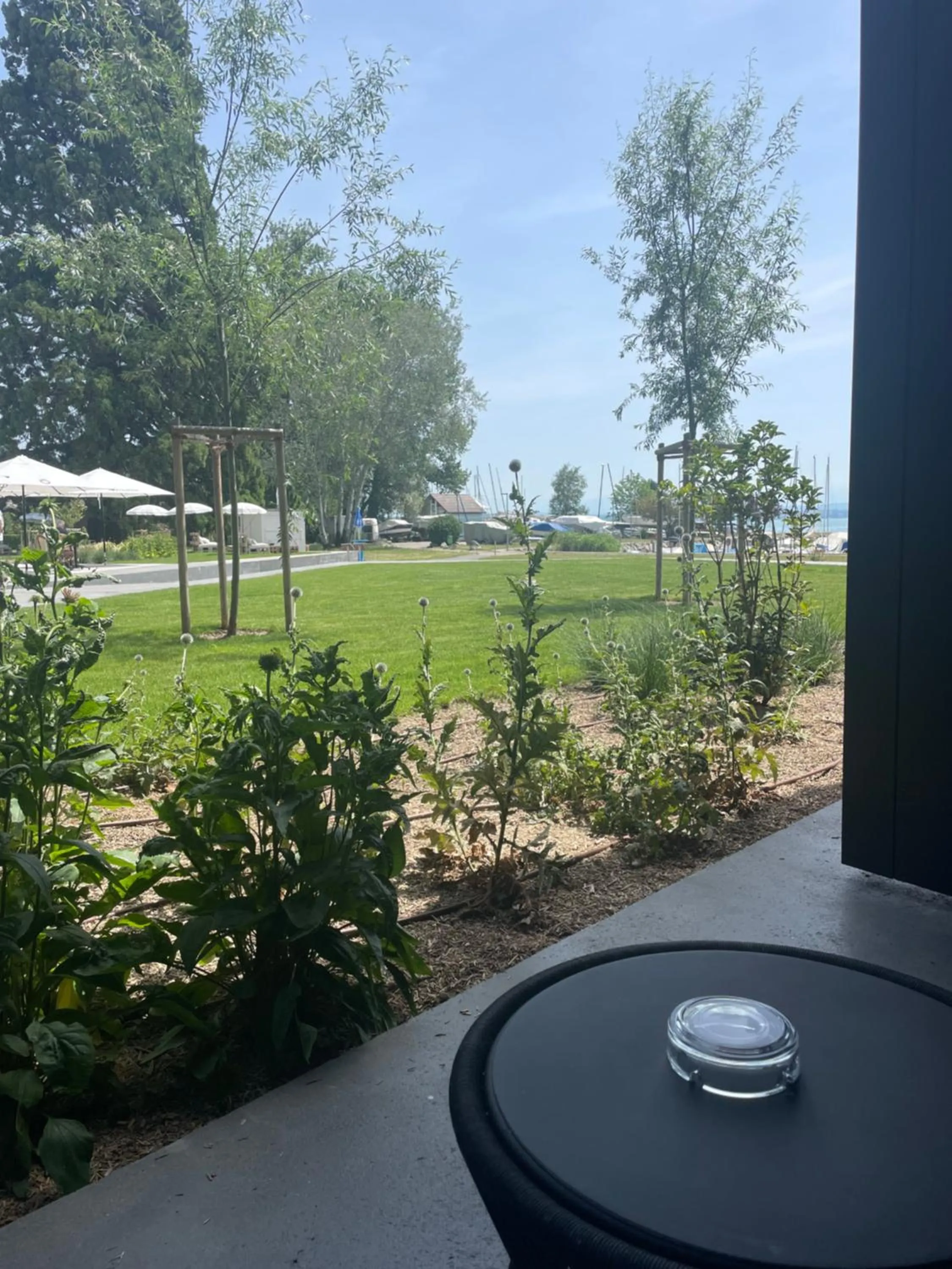 Lake view in Hôtel Restaurant Port-Conty