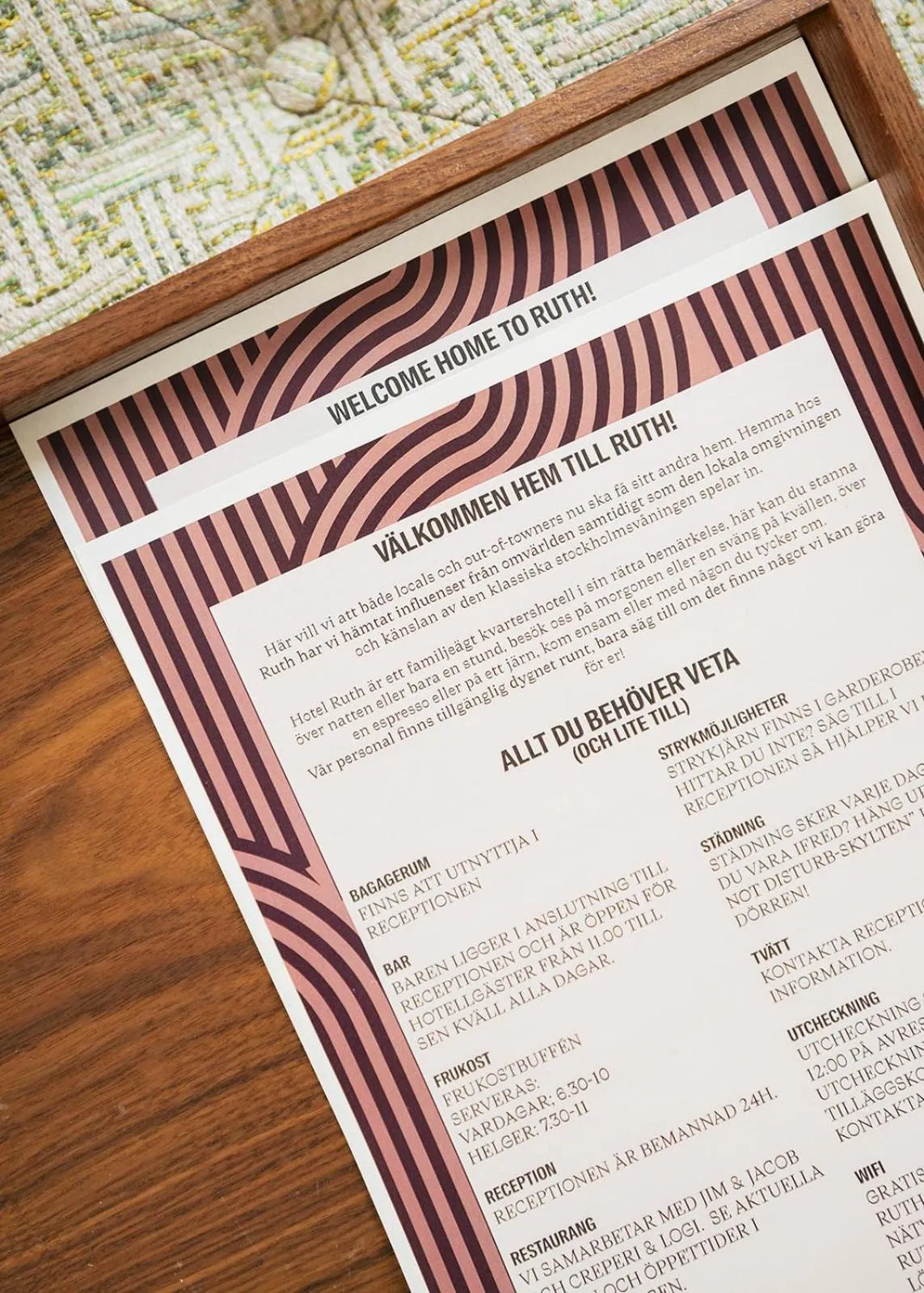 Decorative detail in Hotel Ruth, WorldHotels Crafted