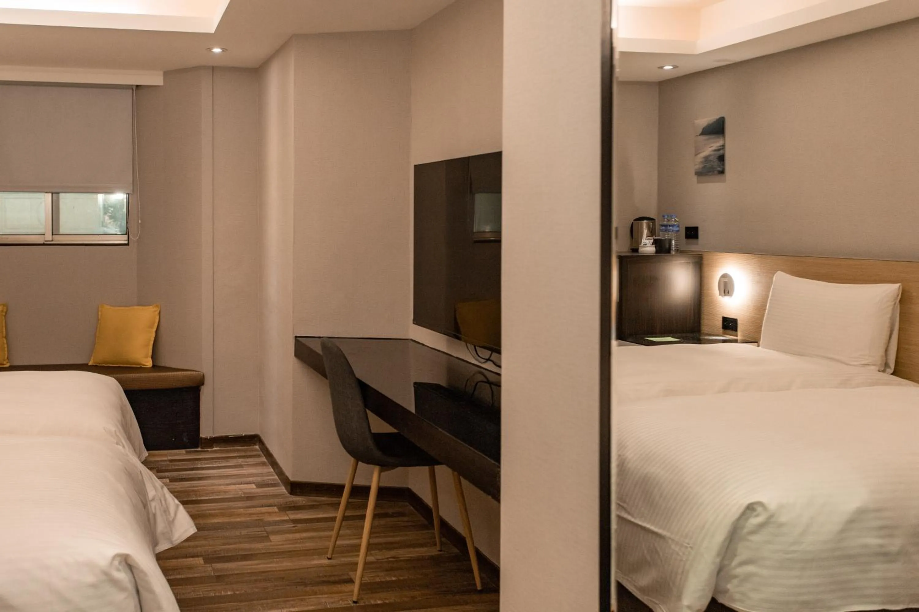 Bed in HUB HOTEL Tucheng