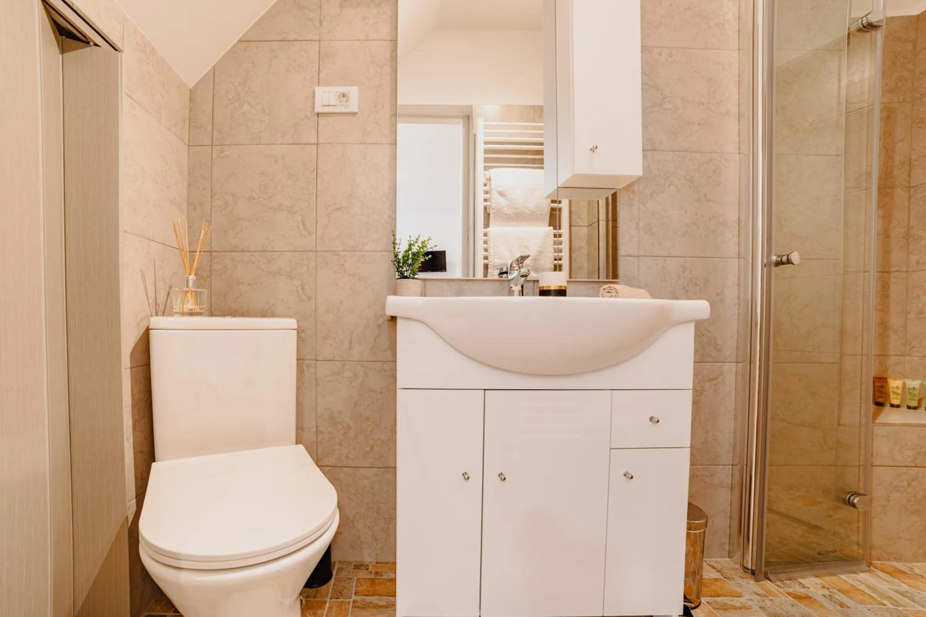 Toilet in ALBERT RESIDENCE Brasov with complimentary parking off site