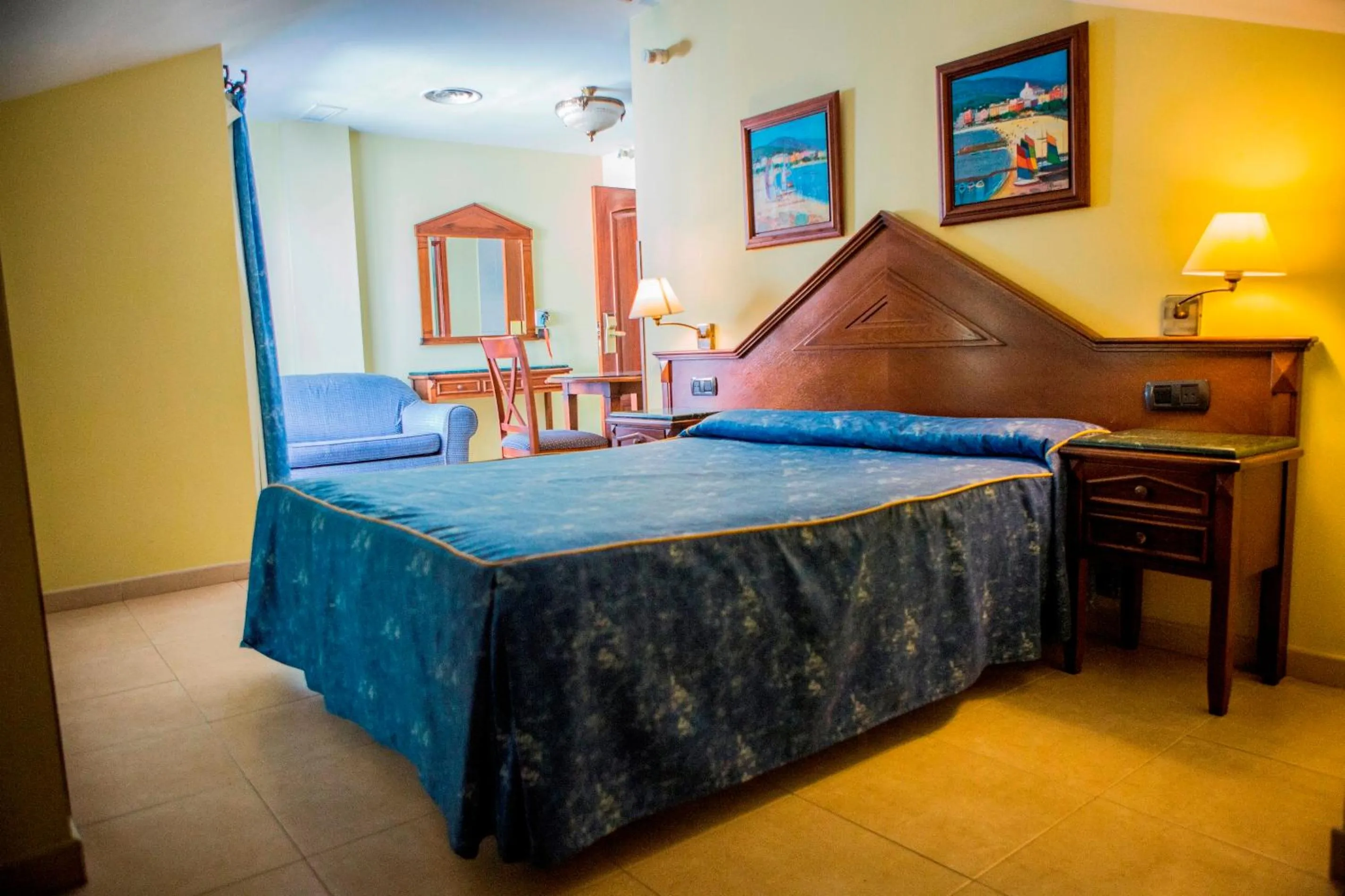 Bed in Hotel Vistamar