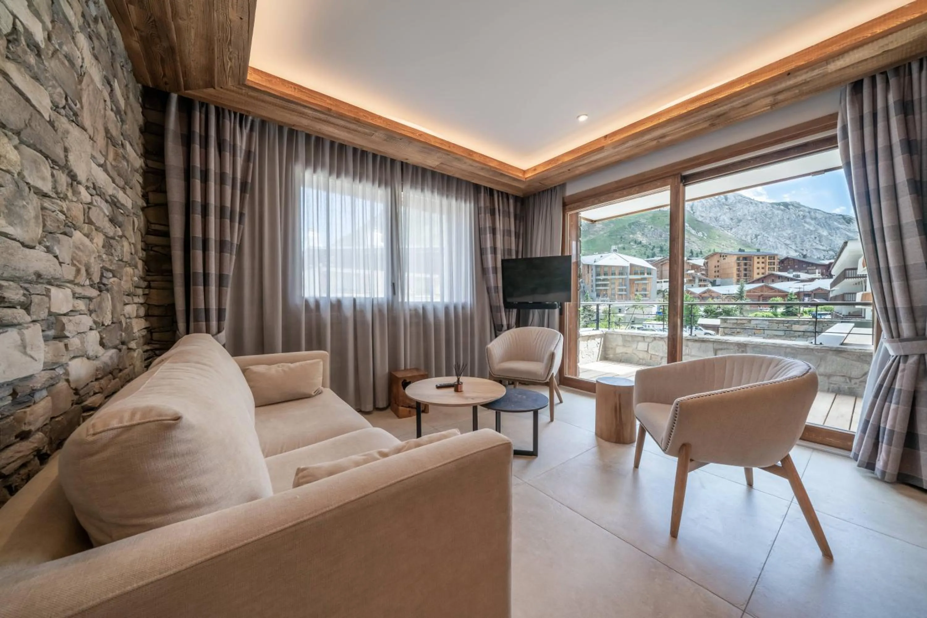 Living room in Chalet Hotel Yeti