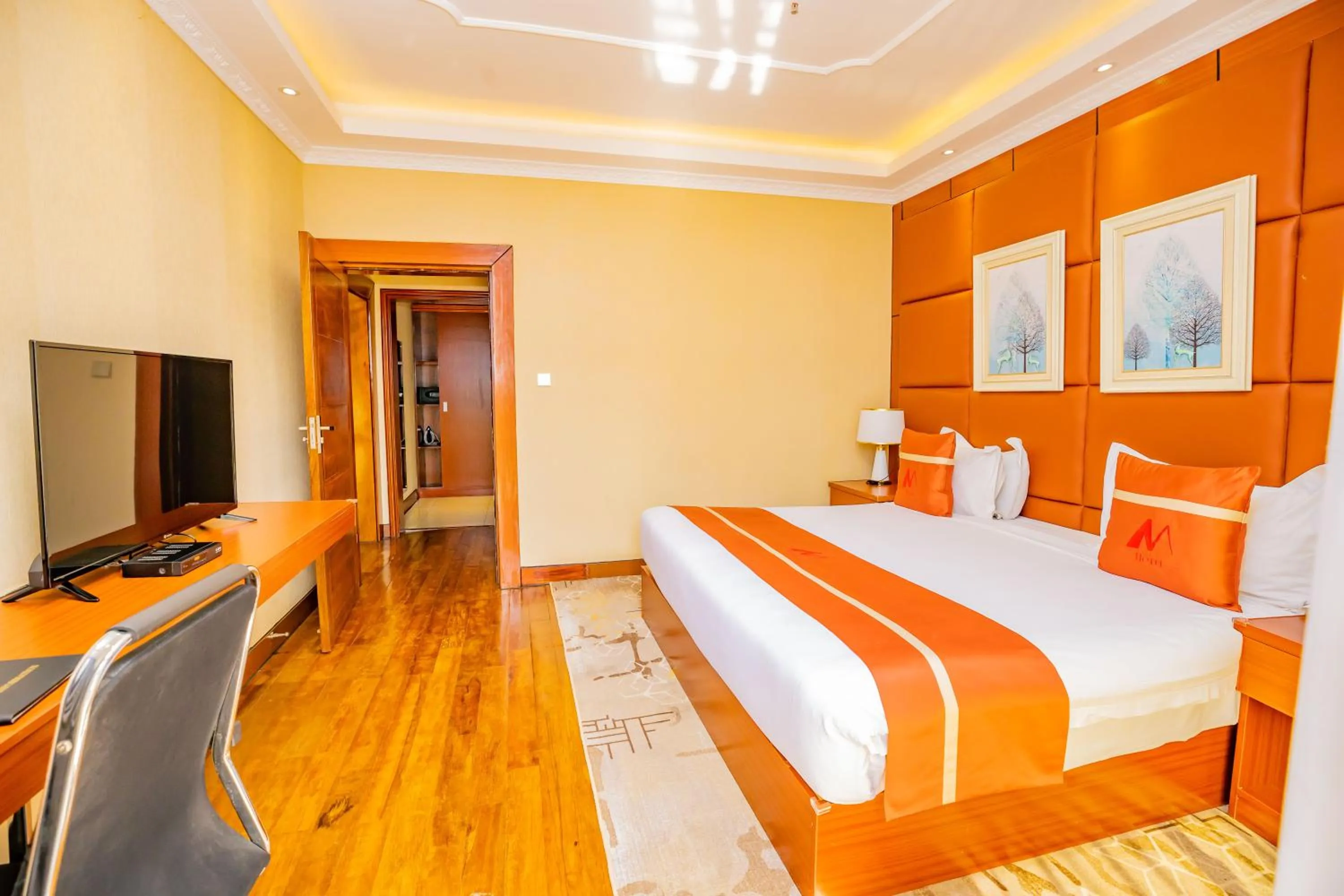 Property building, Bed in M Hotel Kigali