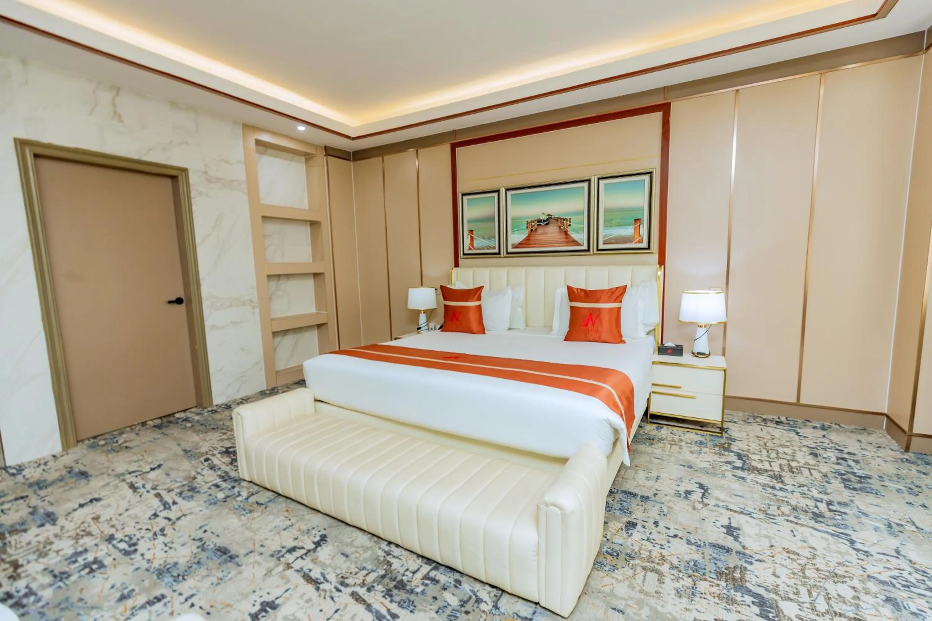 Bed in M Hotel Kigali