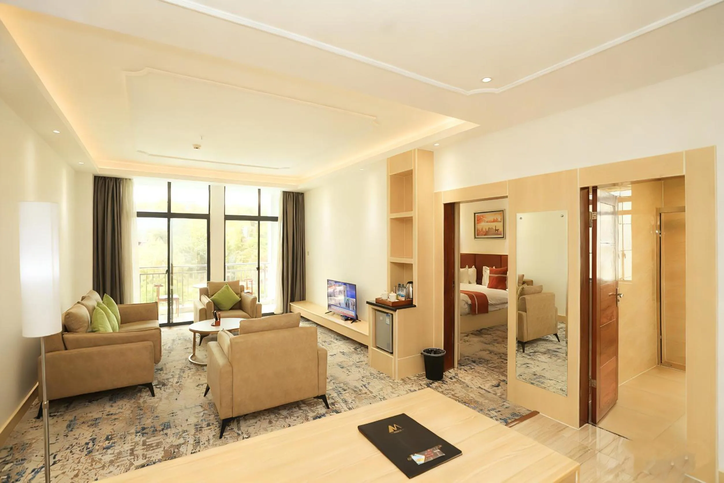 Photo of the whole room in M Hotel Kigali