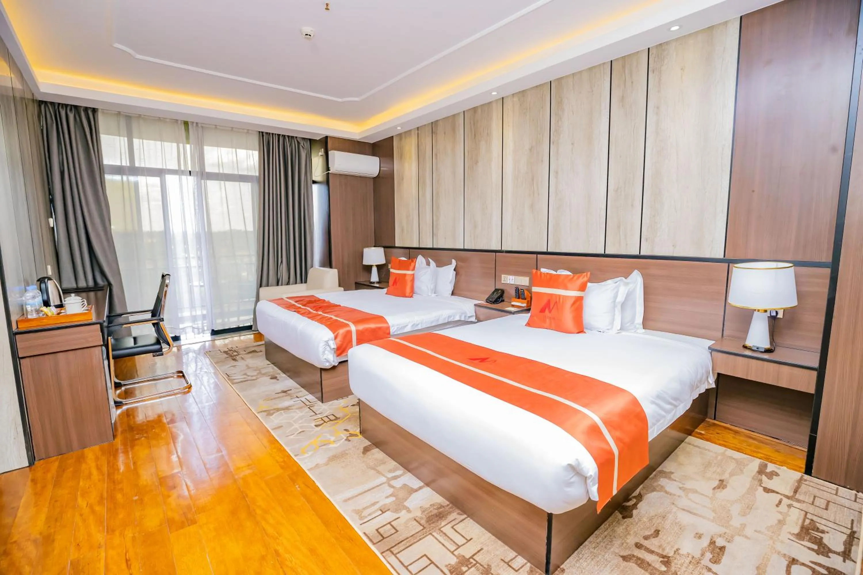Property building, Bed in M Hotel Kigali
