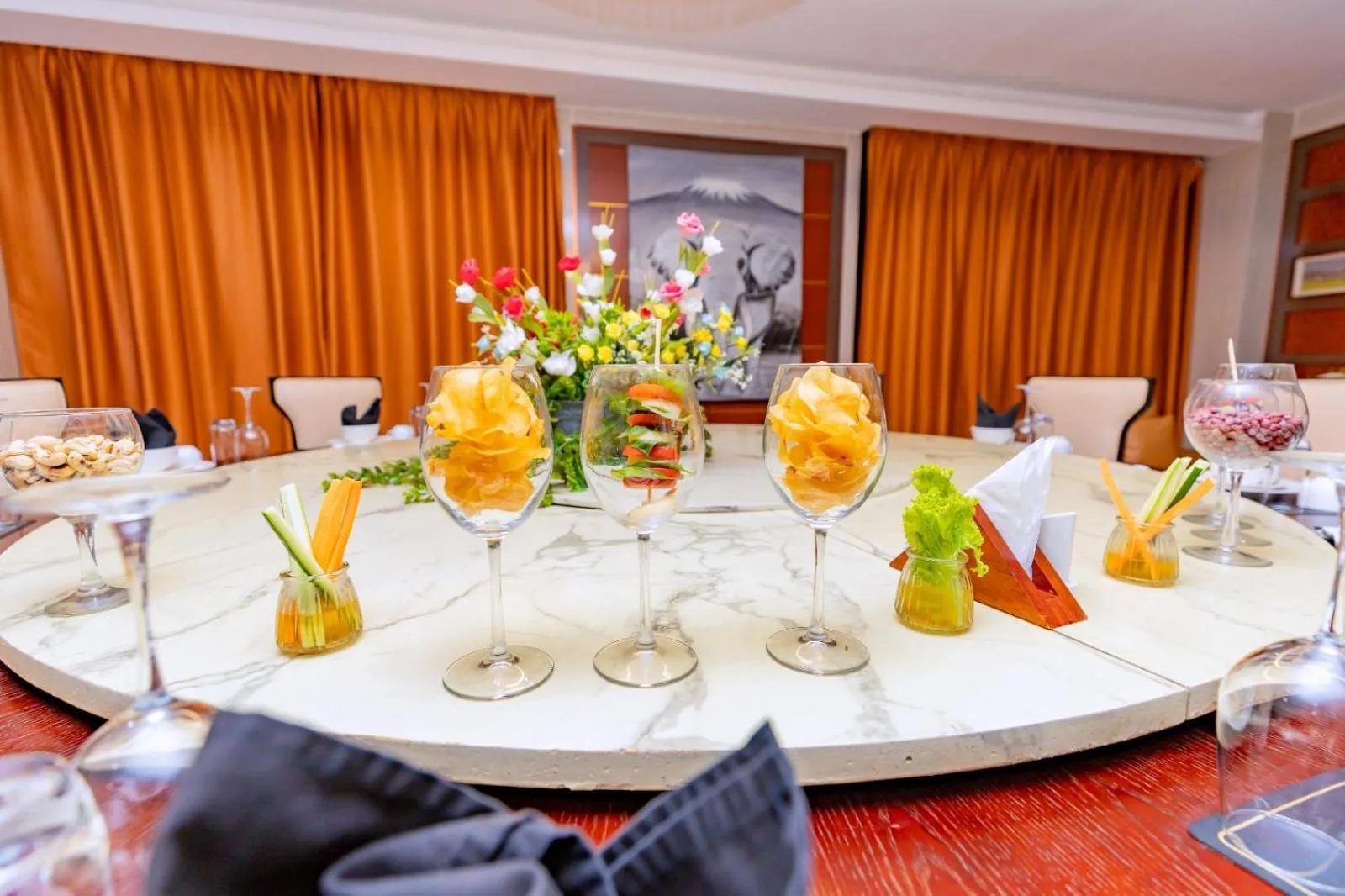 Food and drinks in M Hotel Kigali