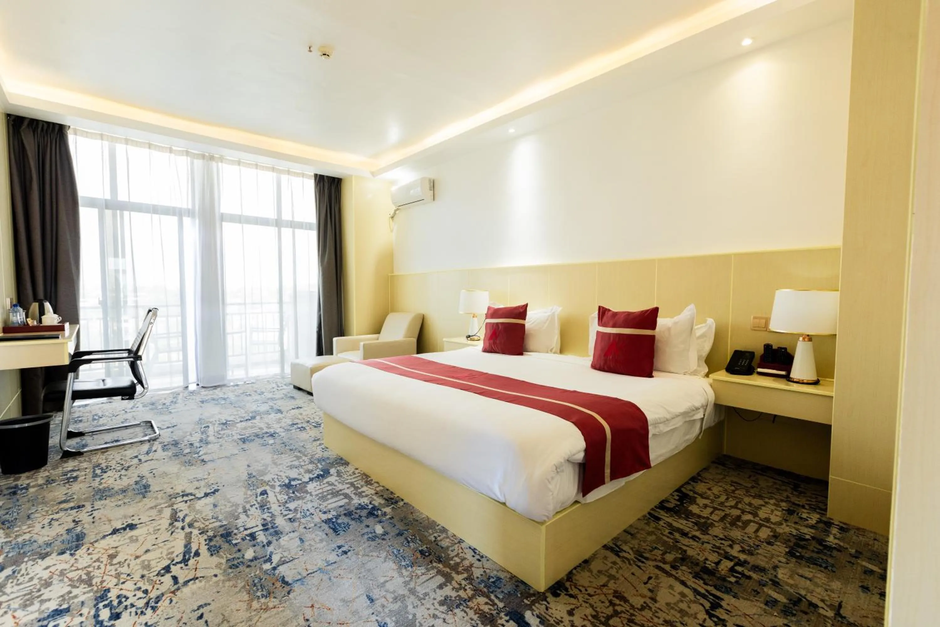 Property building, Bed in M Hotel Kigali