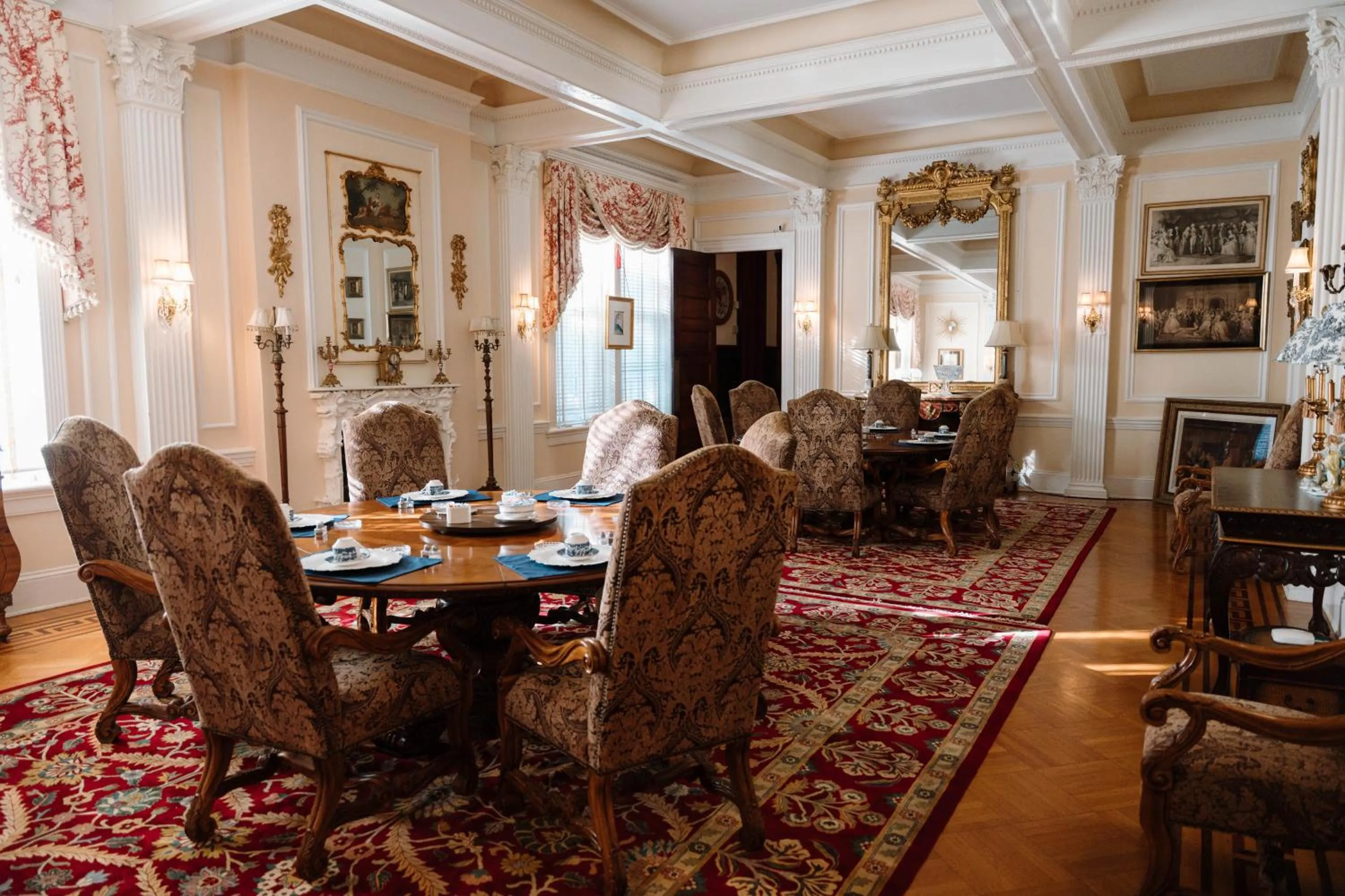 Dining area in Burke Mansion