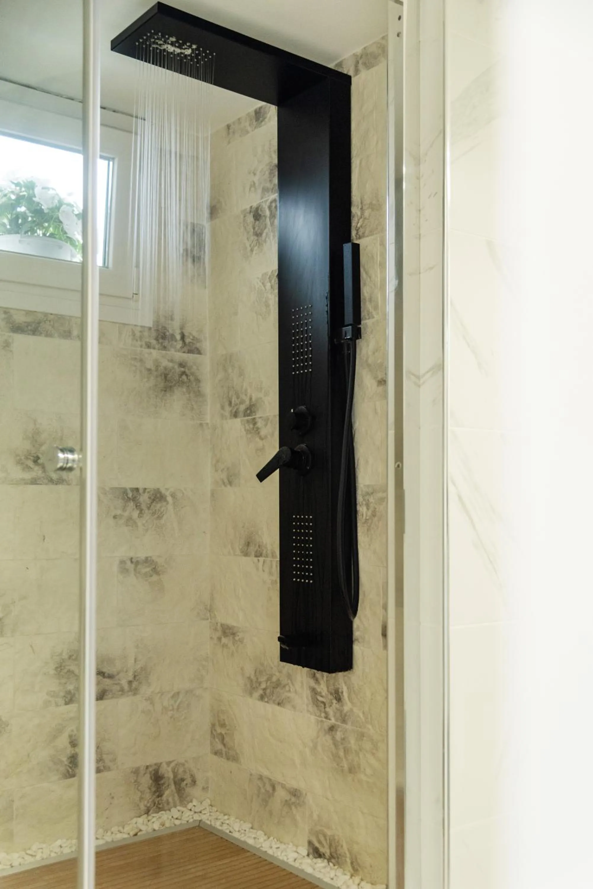 Shower in Victoria's Suites Corfu