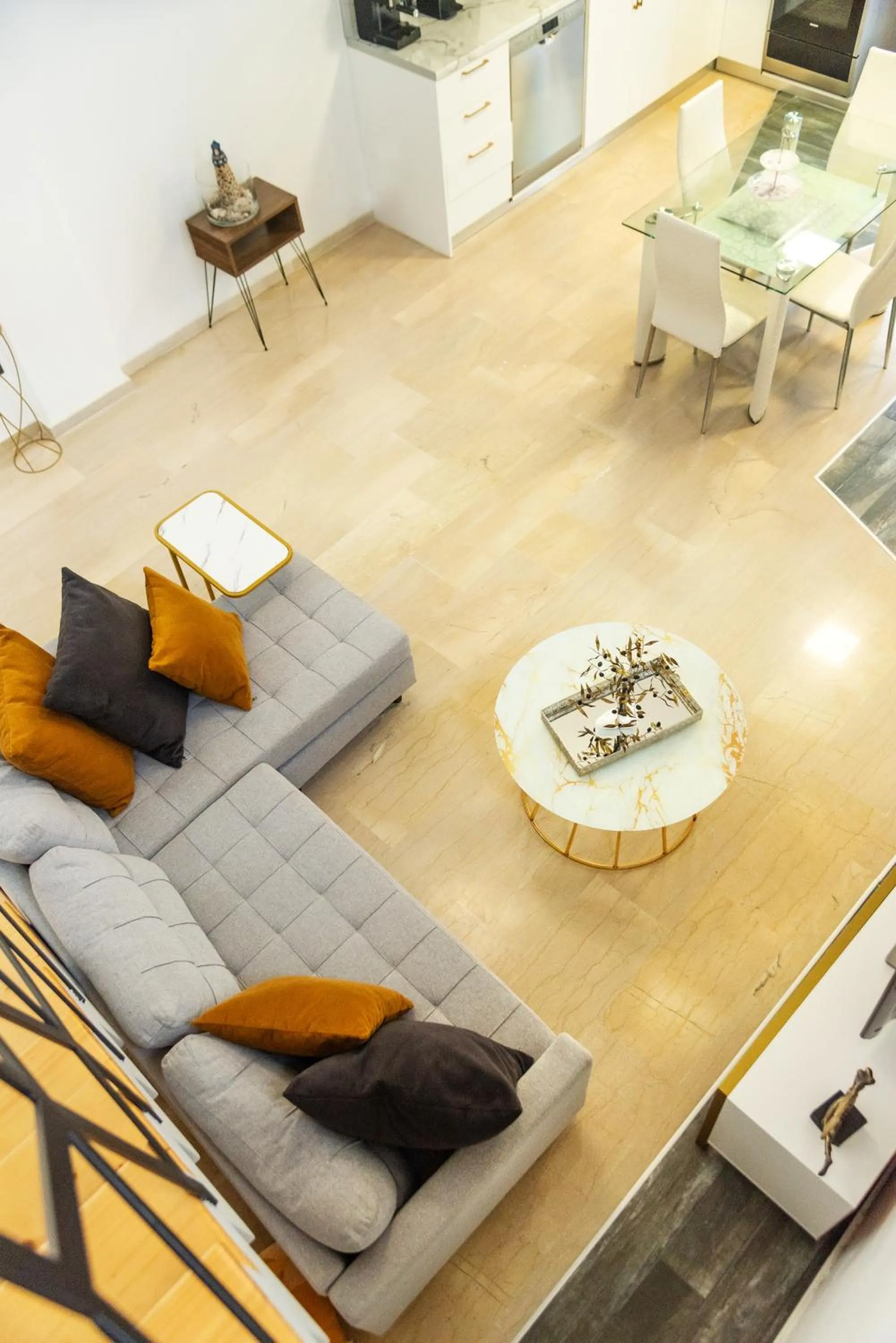 Living room in Victoria's Suites Corfu