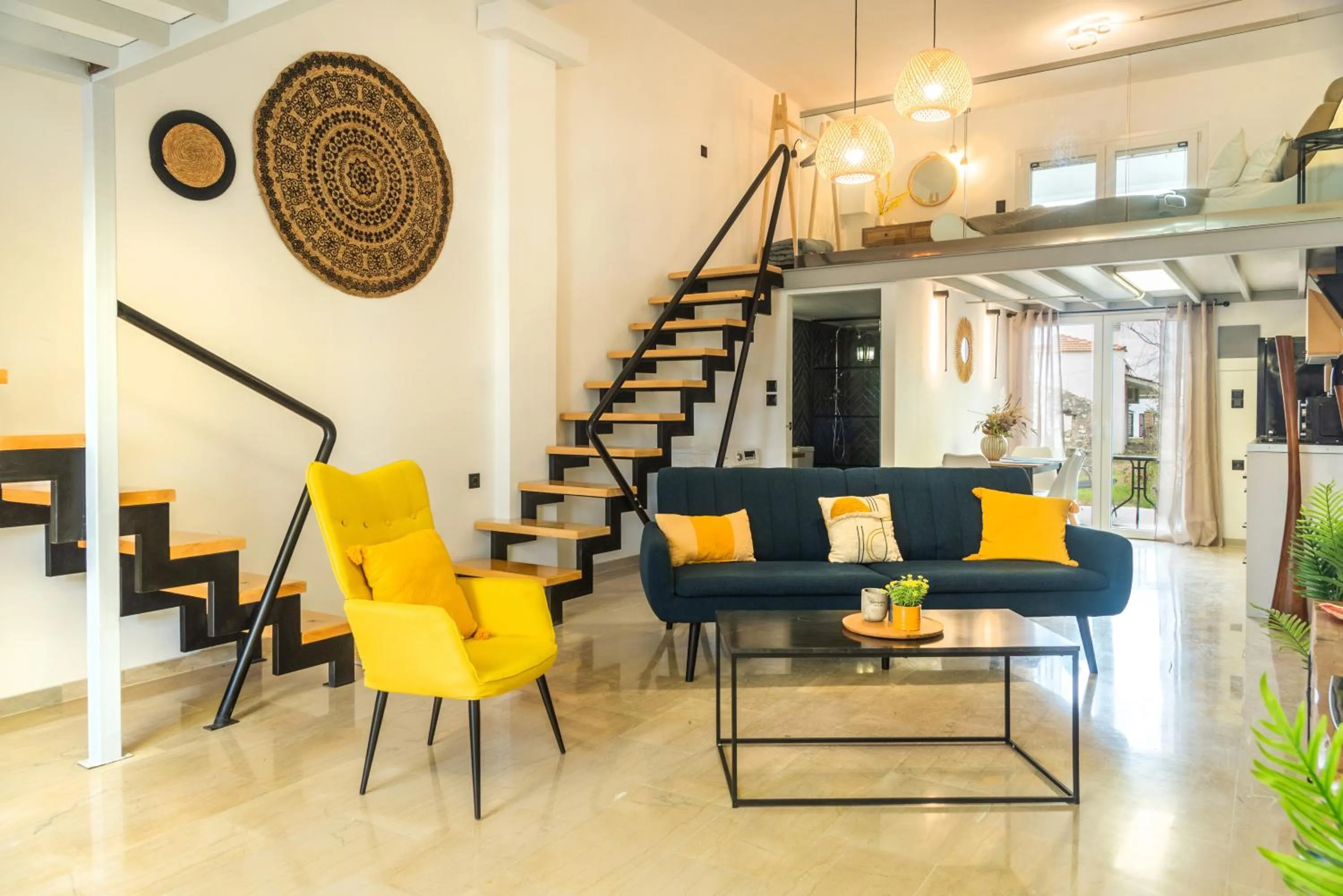 Living room in Victoria's Suites Corfu