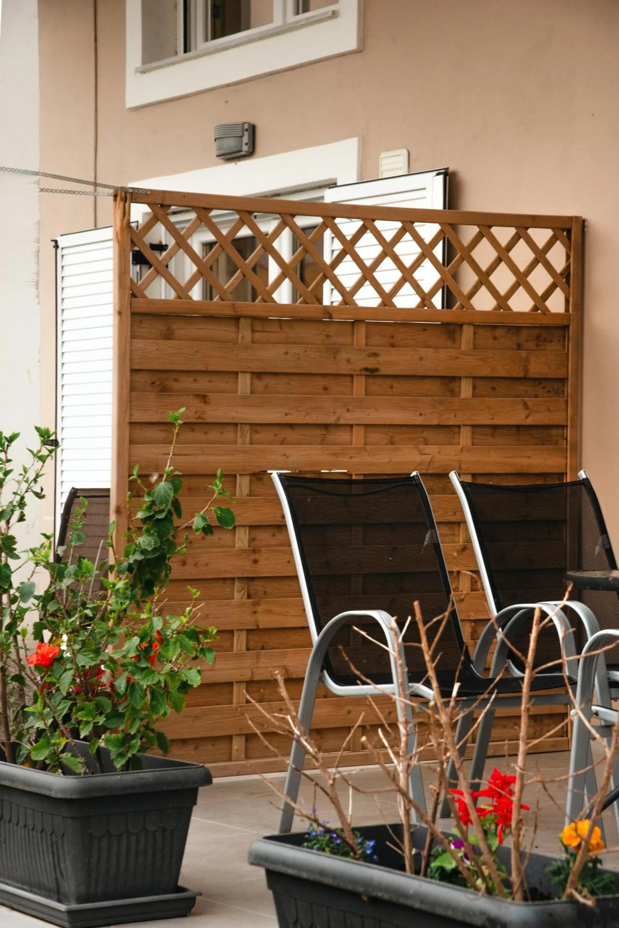Patio in Victoria's Suites Corfu