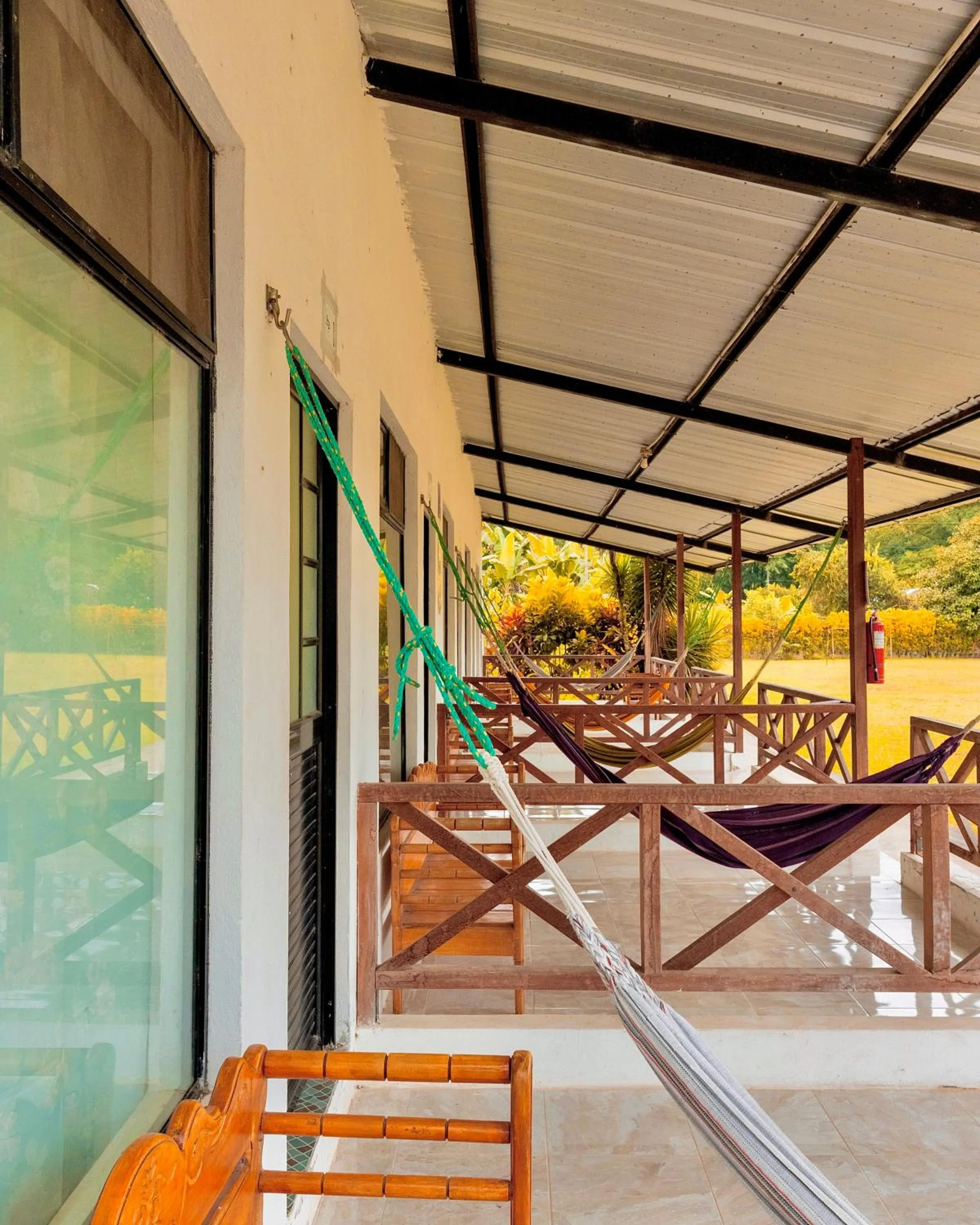 Patio in Puerto Quito Lodge - Las Iguanas