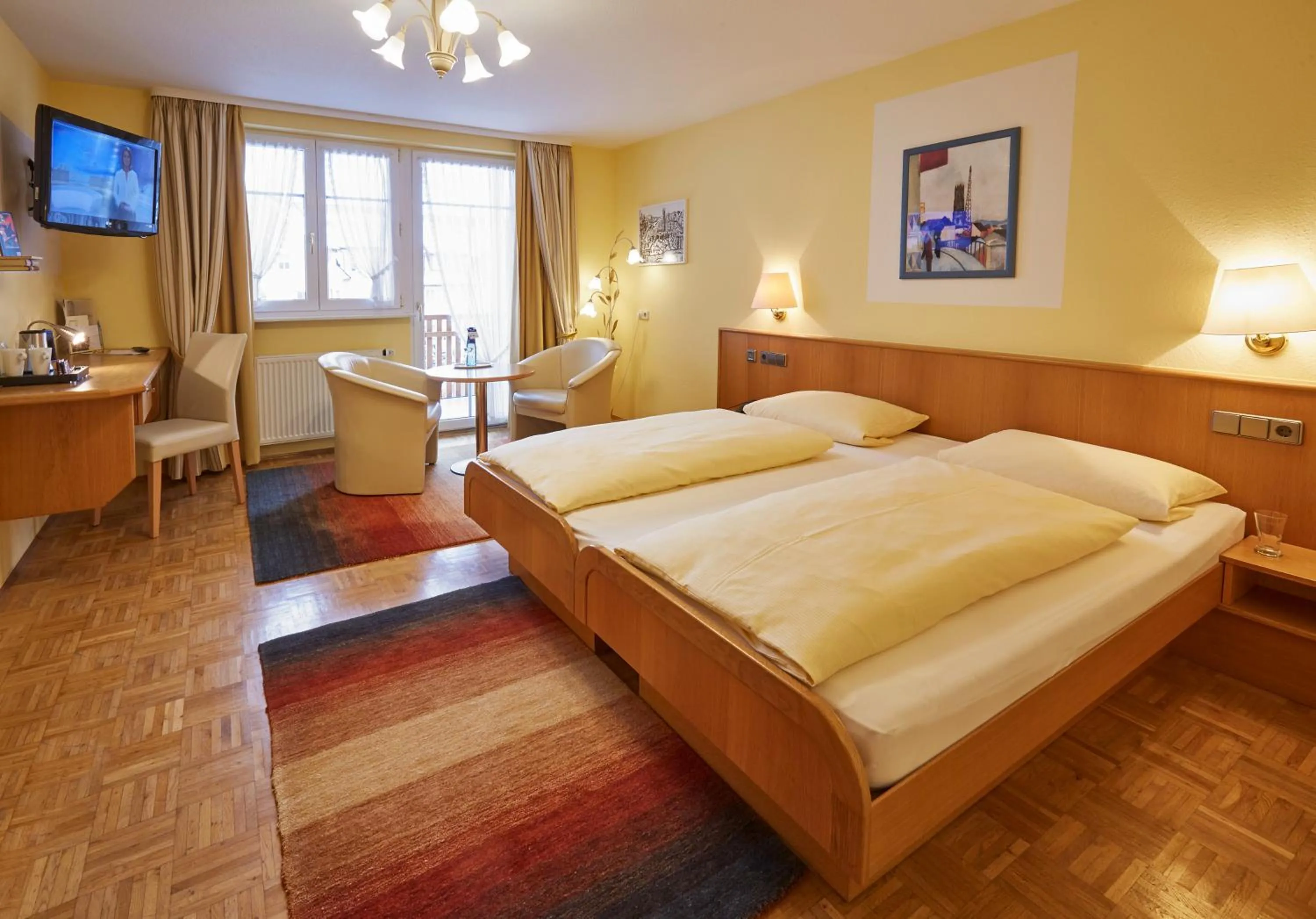 Photo of the whole room, Bed in Hotel Restaurant Lindenhof