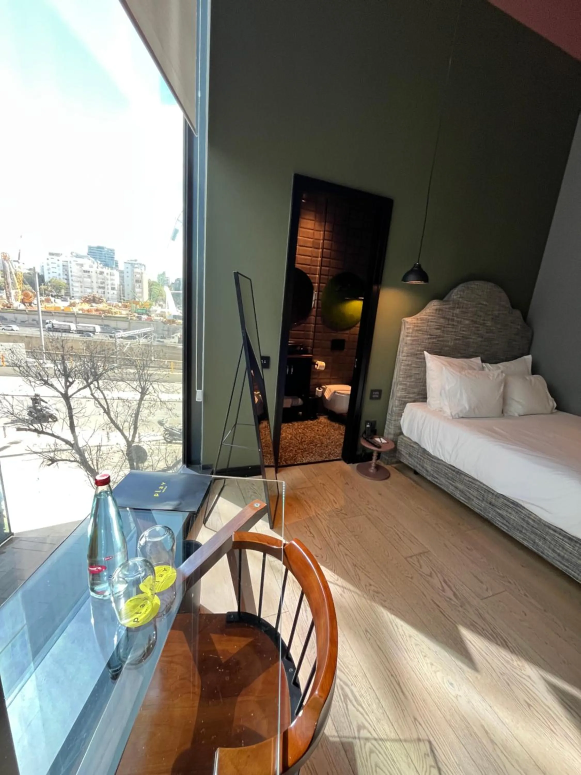 View (from property/room), Bed in Play Midtown Hotel Tel Aviv