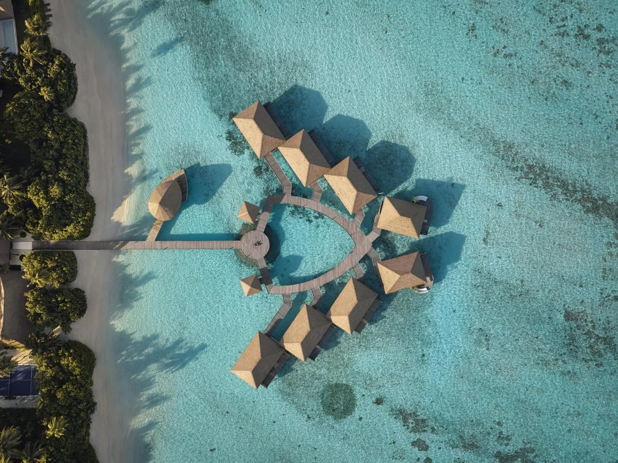 Bird's eye view in COMO Maalifushi