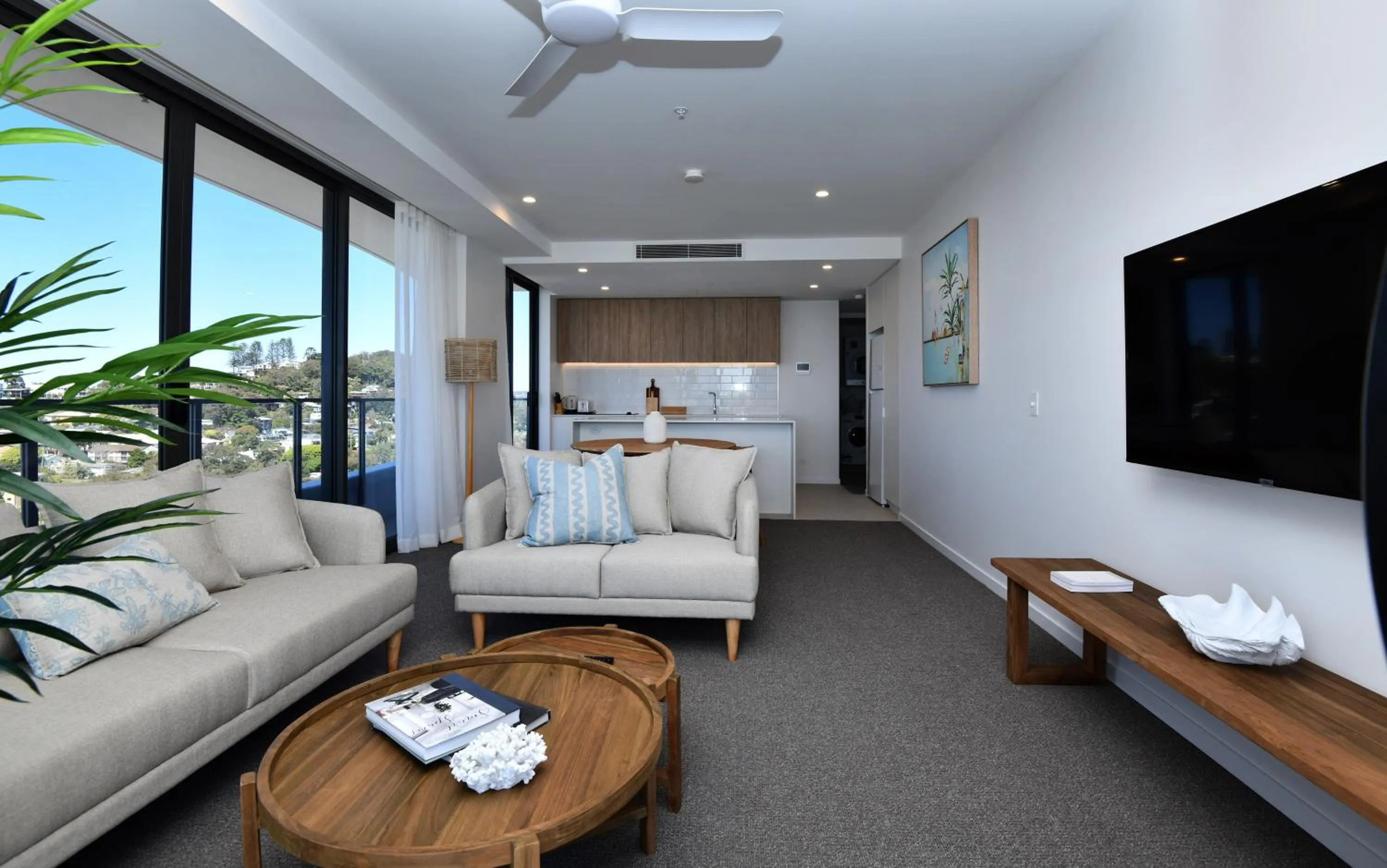 TV and multimedia in X Kirra Apartments