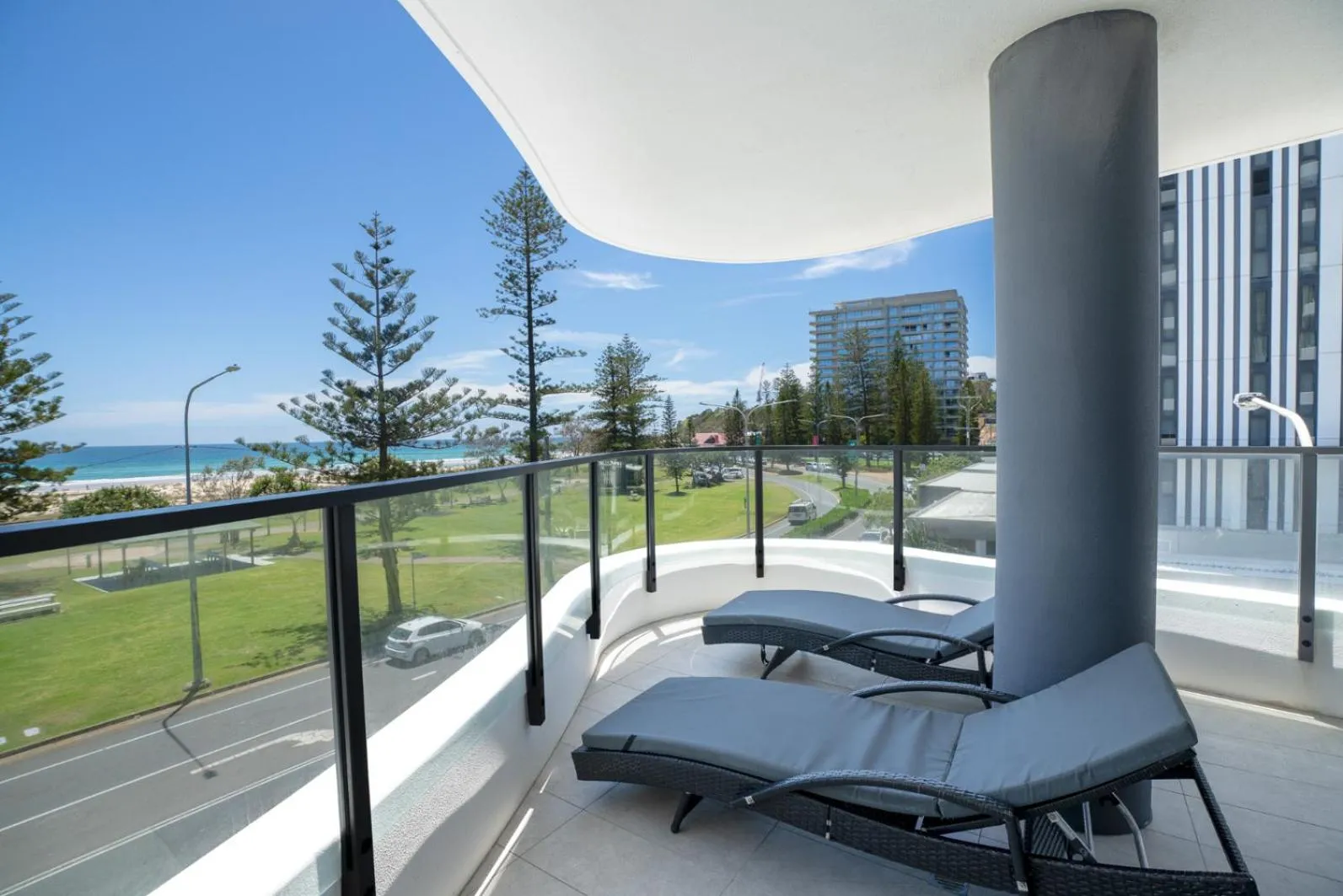 Patio in X Kirra Apartments