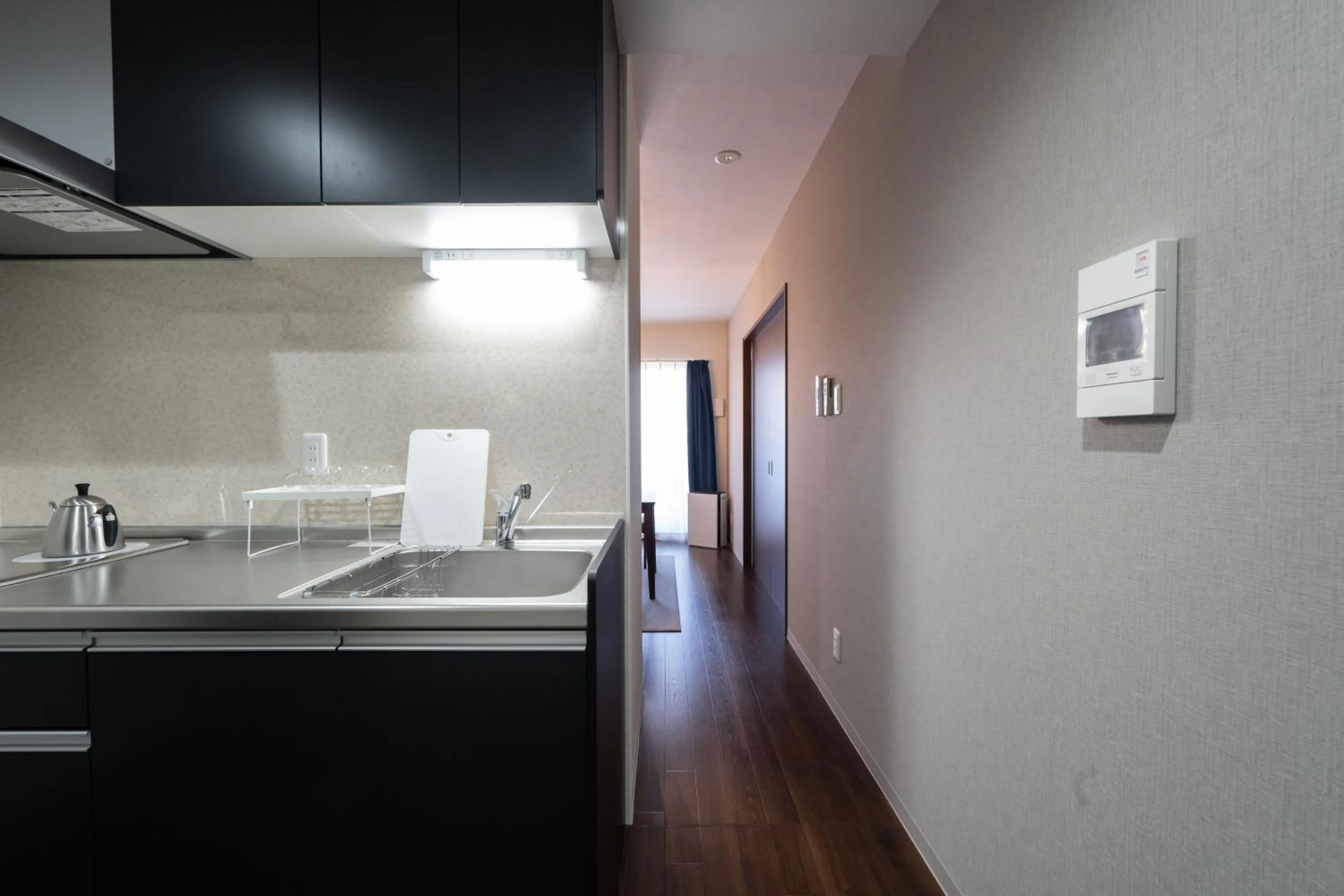 Kitchen or kitchenette in Hotel Piacere NAMBA