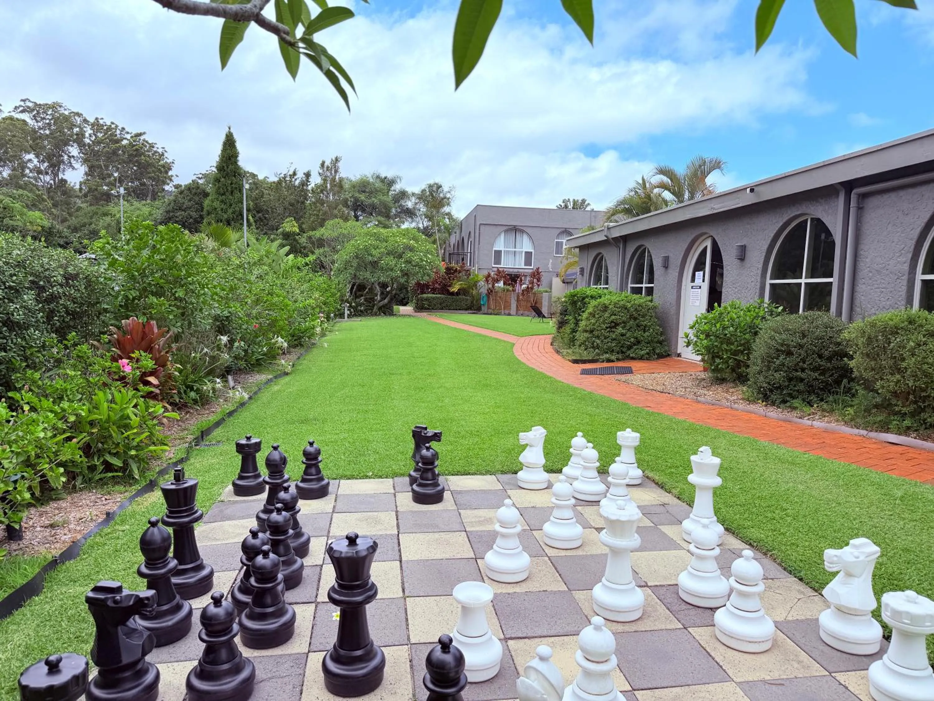 Garden in Korora Bay Village Resort