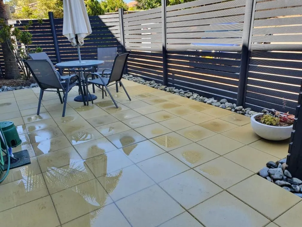 Patio in Korora Bay Village Resort