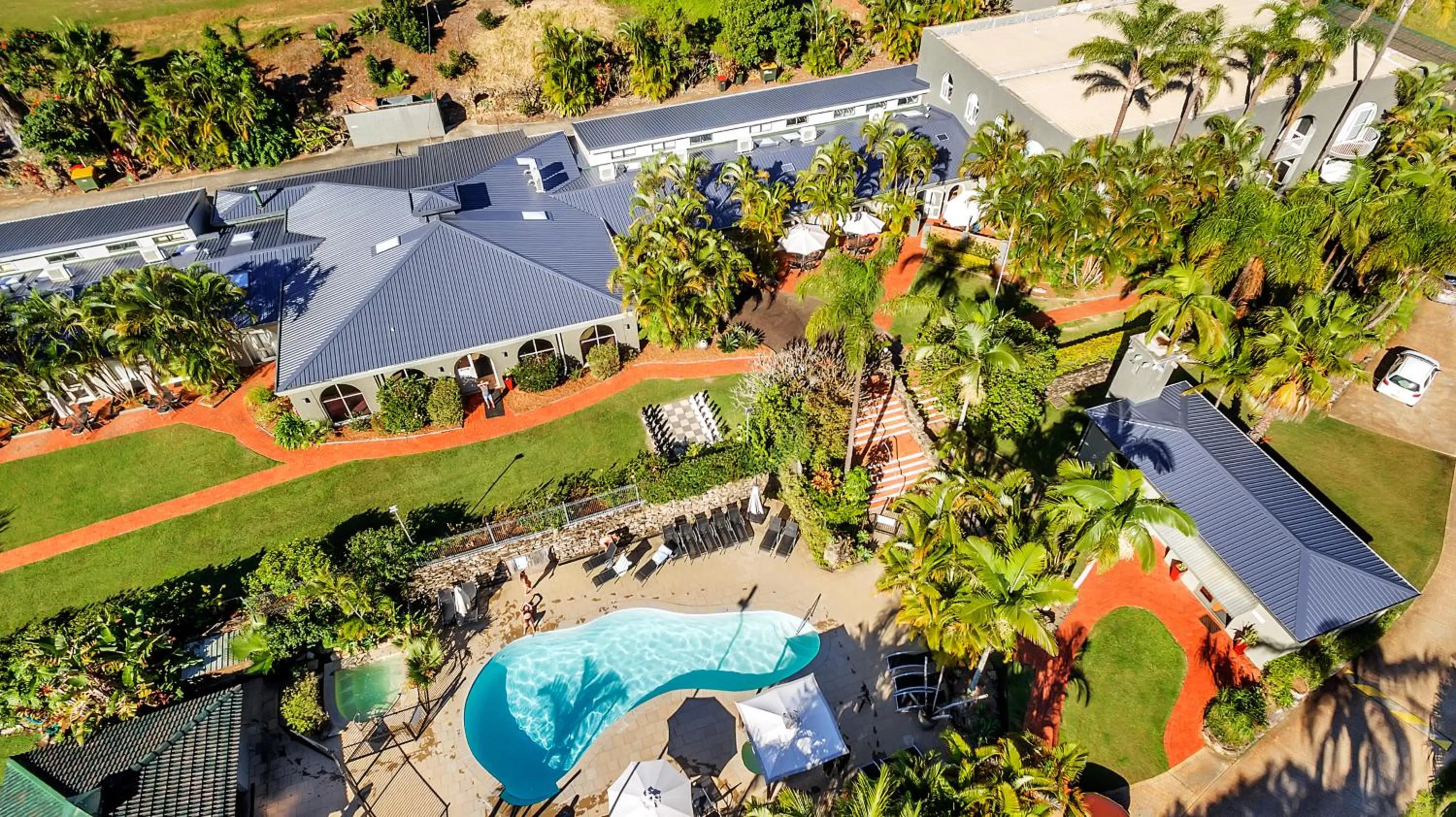 Bird's eye view in Korora Bay Village Resort