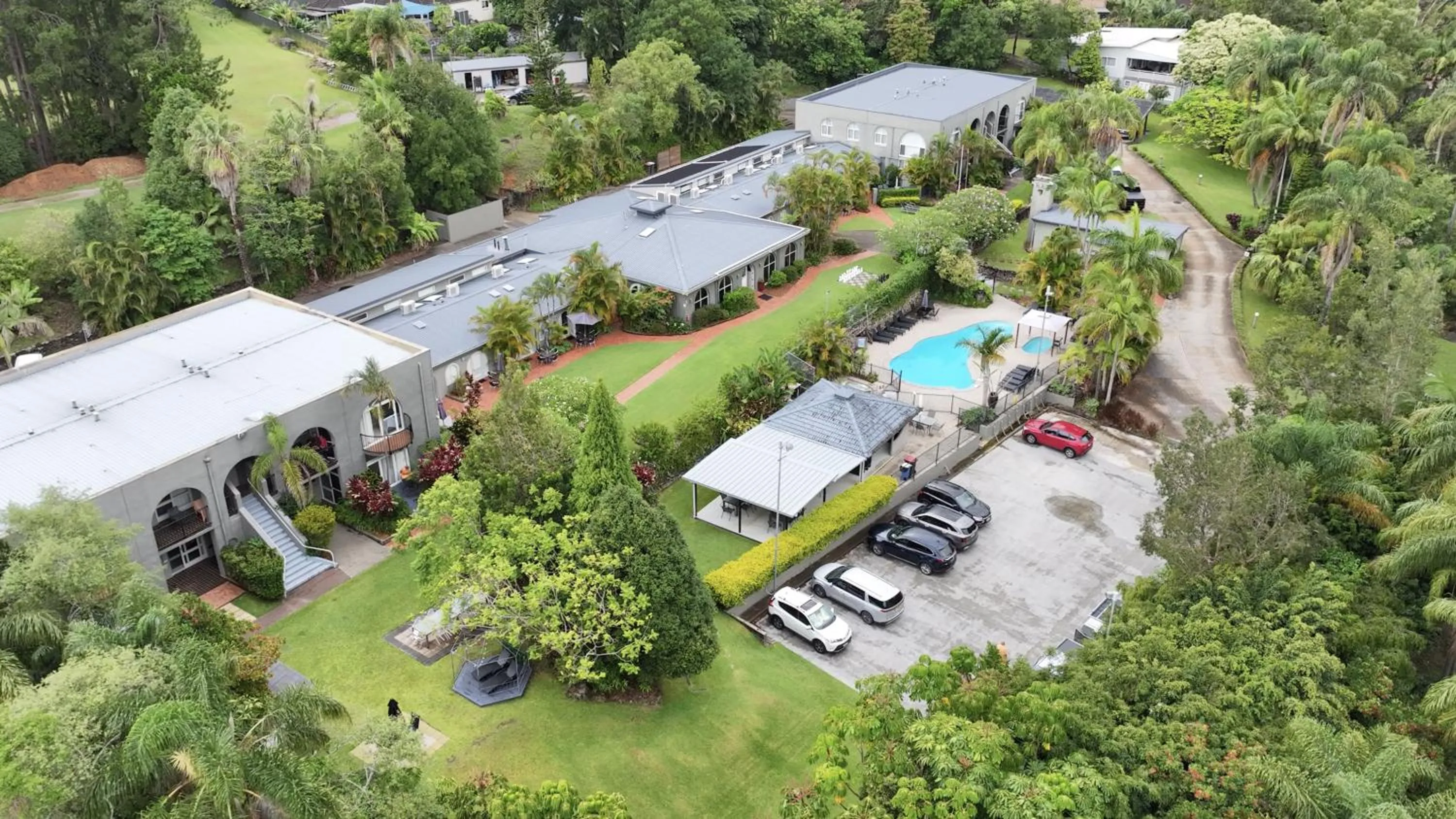 Property building in Korora Bay Village Resort