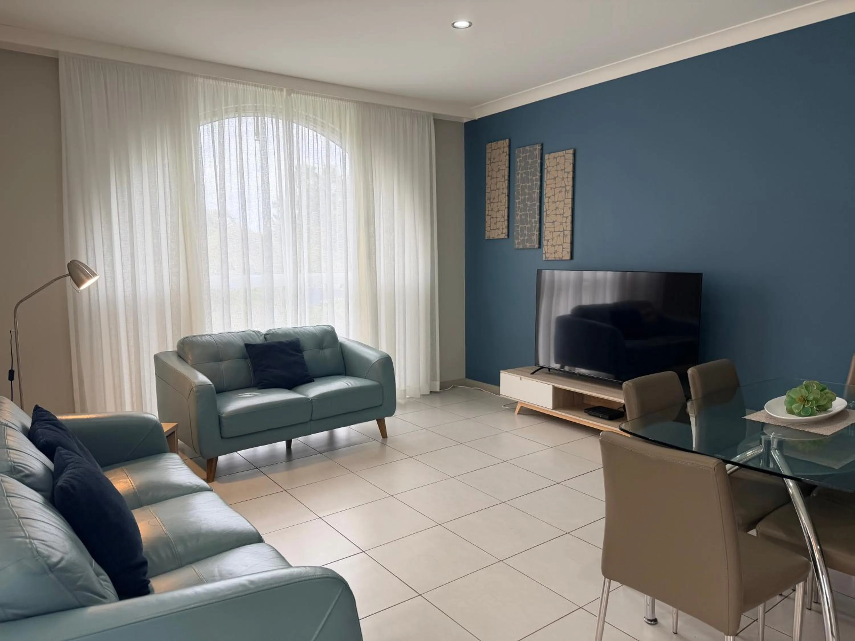 Living room in Korora Bay Village Resort