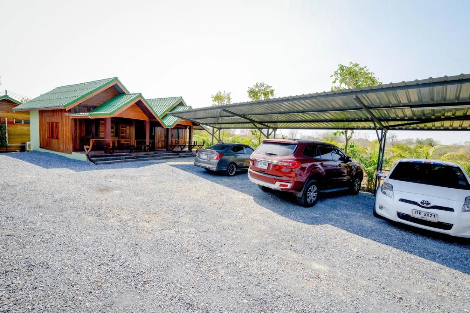 Inner courtyard view in MRK Resort & Massage
