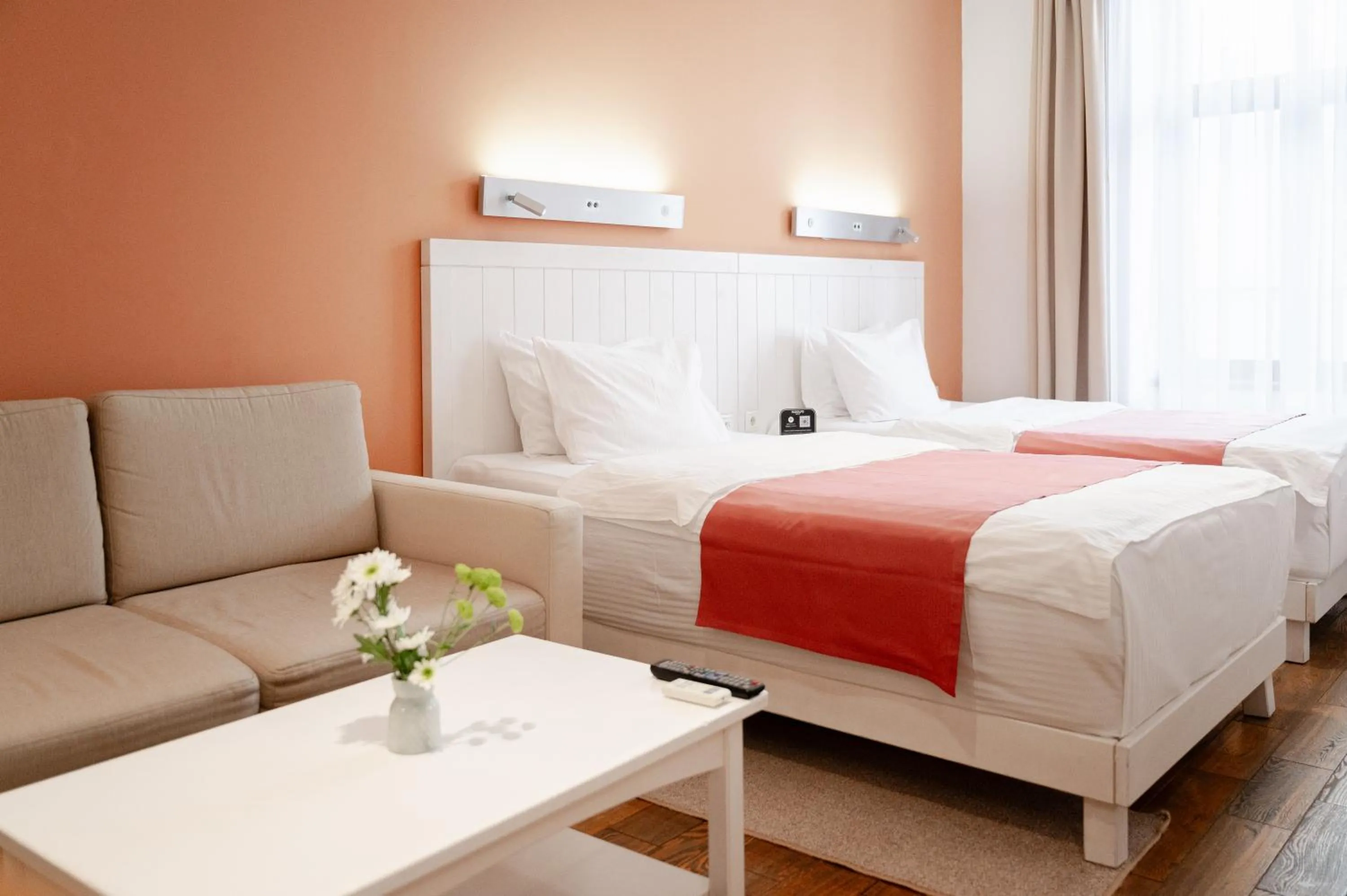 Bed in Rudolfo Hotel