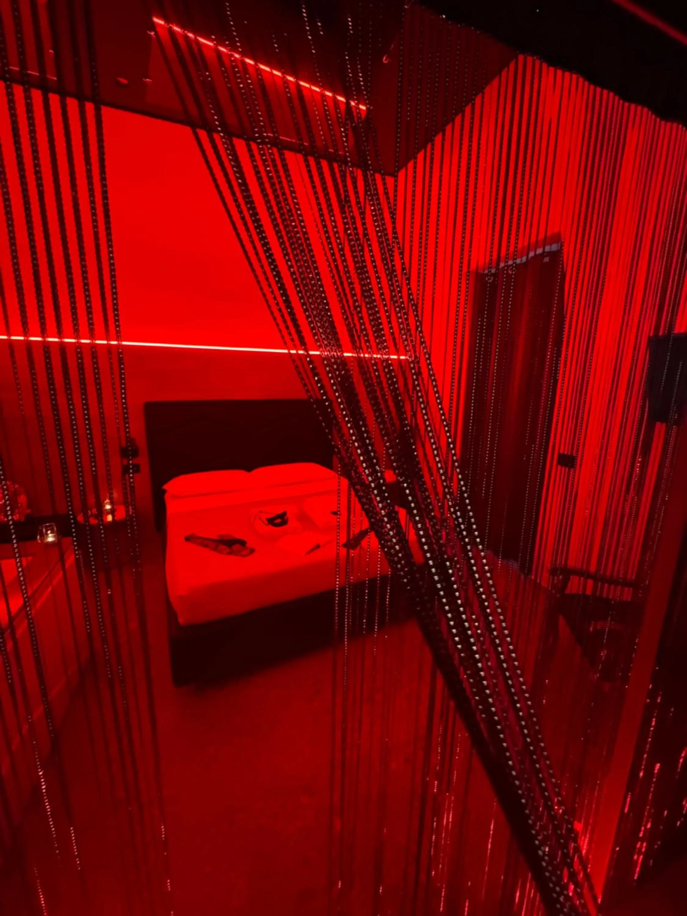 Bed in Rebel Suite love