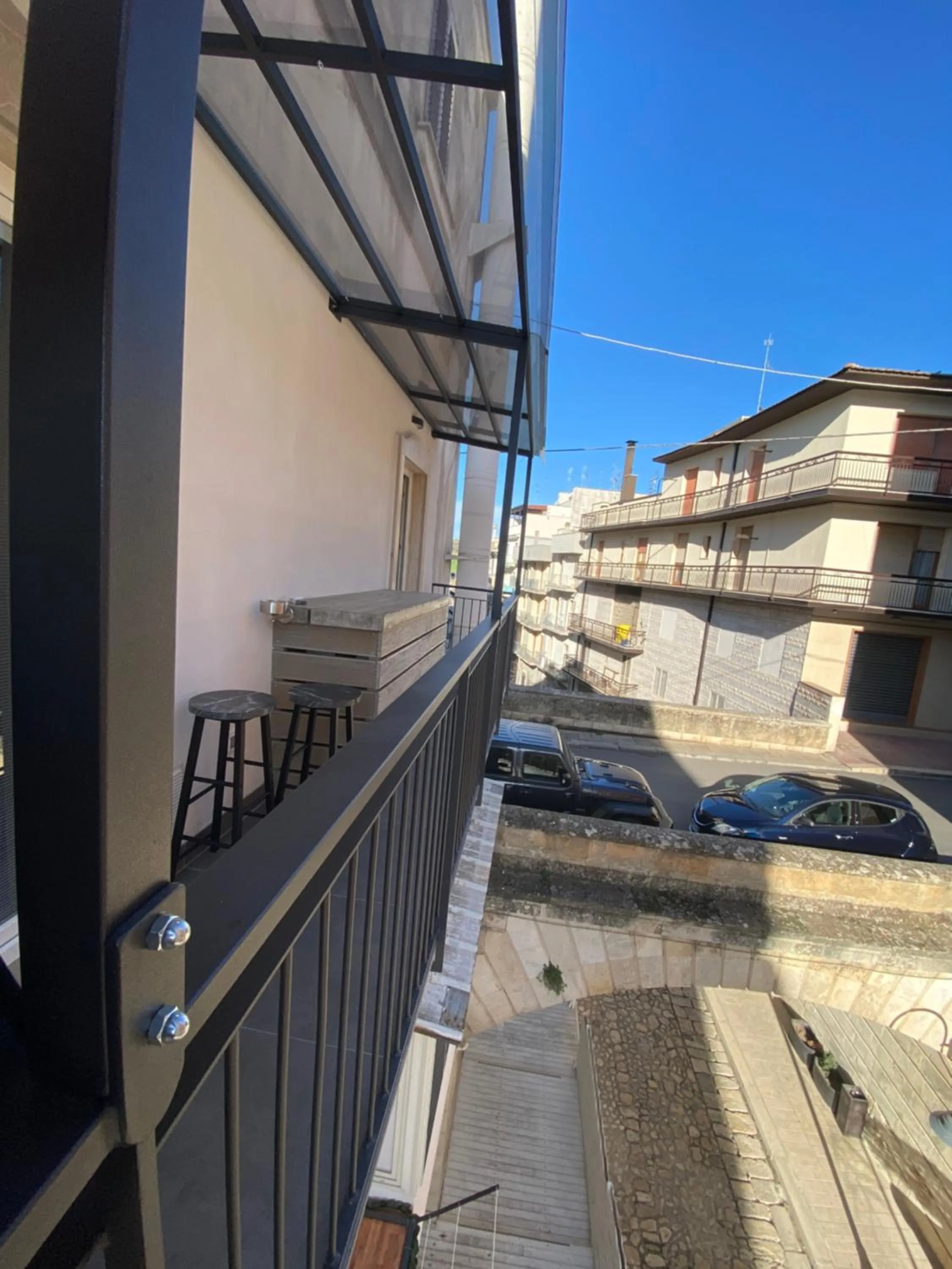 Quiet street view in Rebel Suite love