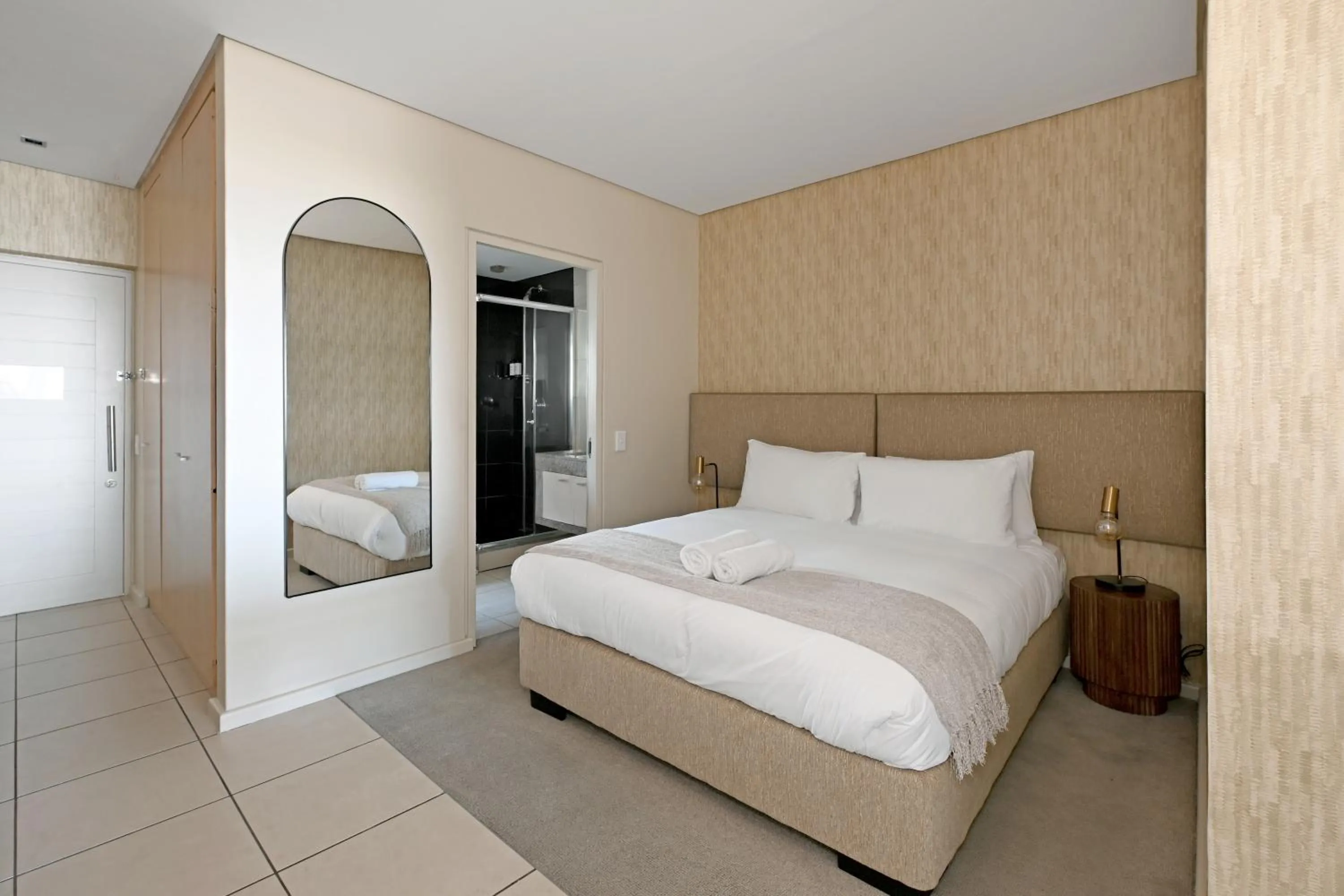 towels, Bed in Kaya Stay